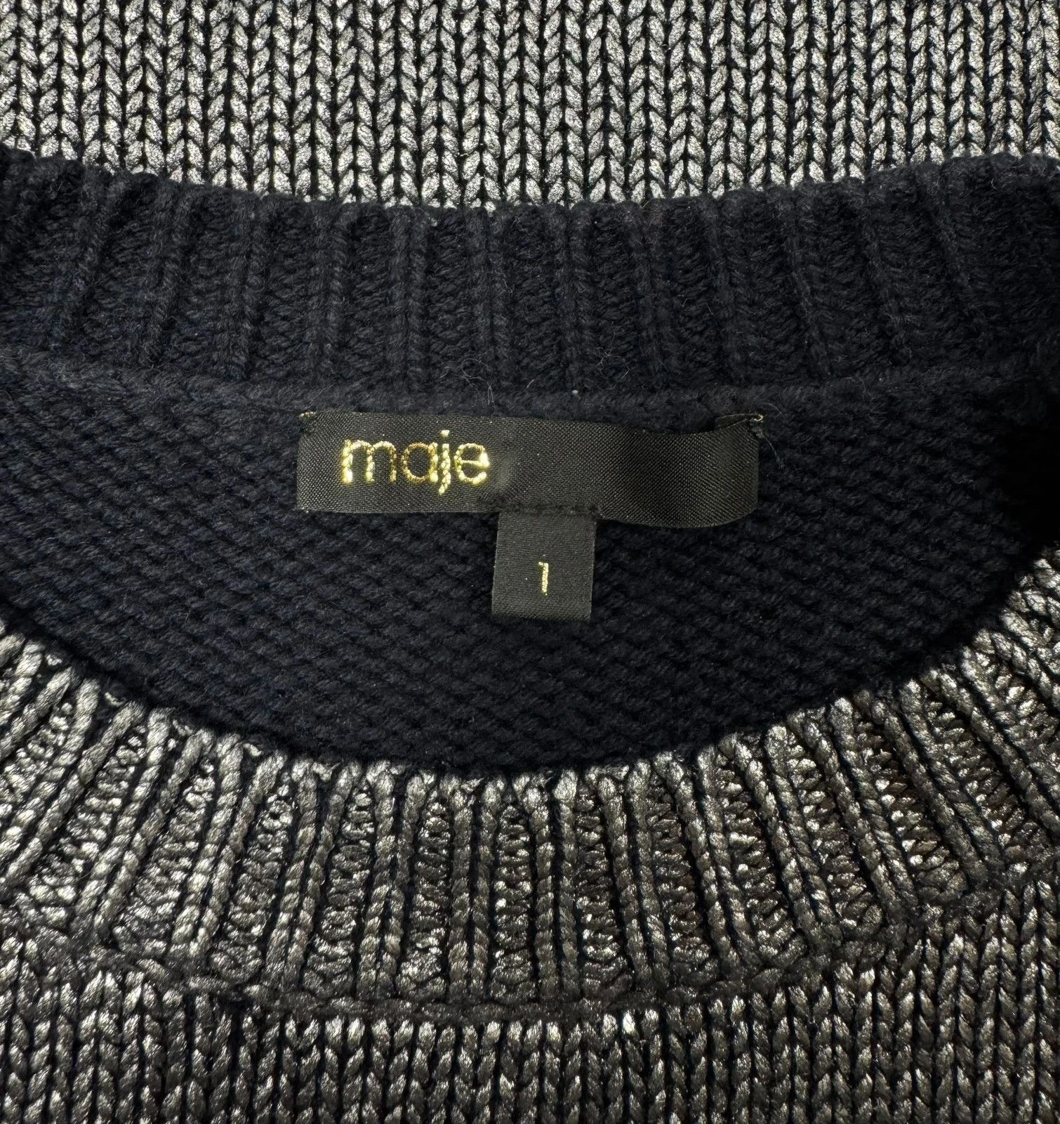 Maje Maje Cotton Melallic Pullover size 1 Size S / US 4 / IT 40 - 10 Thumbnail