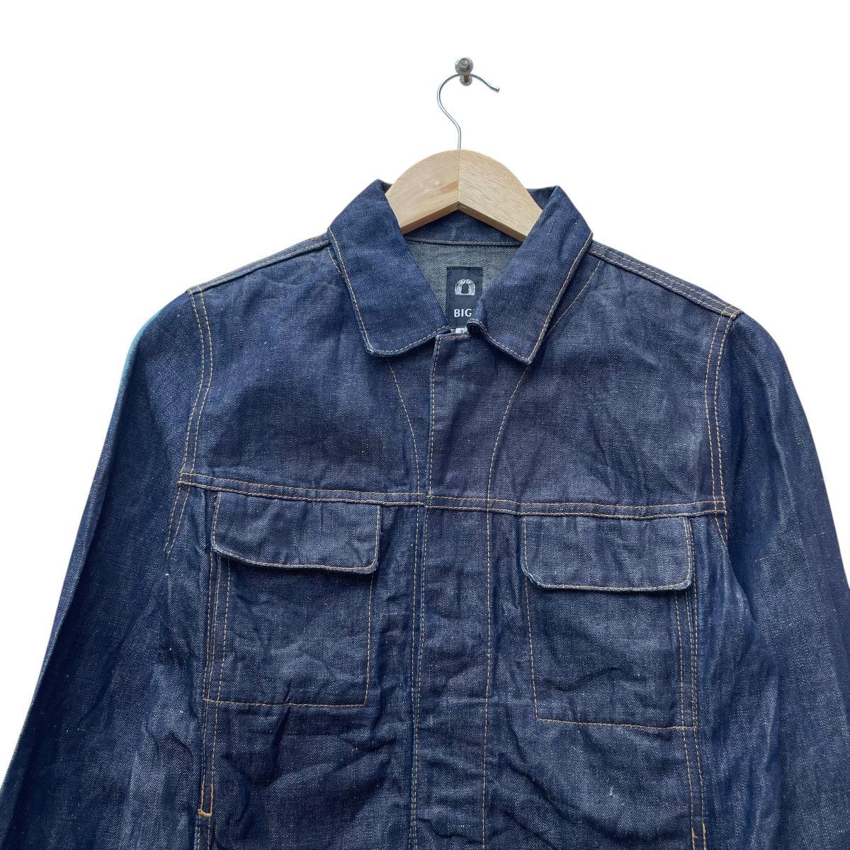 BIGI 💥 Men Bigi Indigo Denim Type 2 Jacket Size US M / EU 48-50 / 2 - 3 Thumbnail