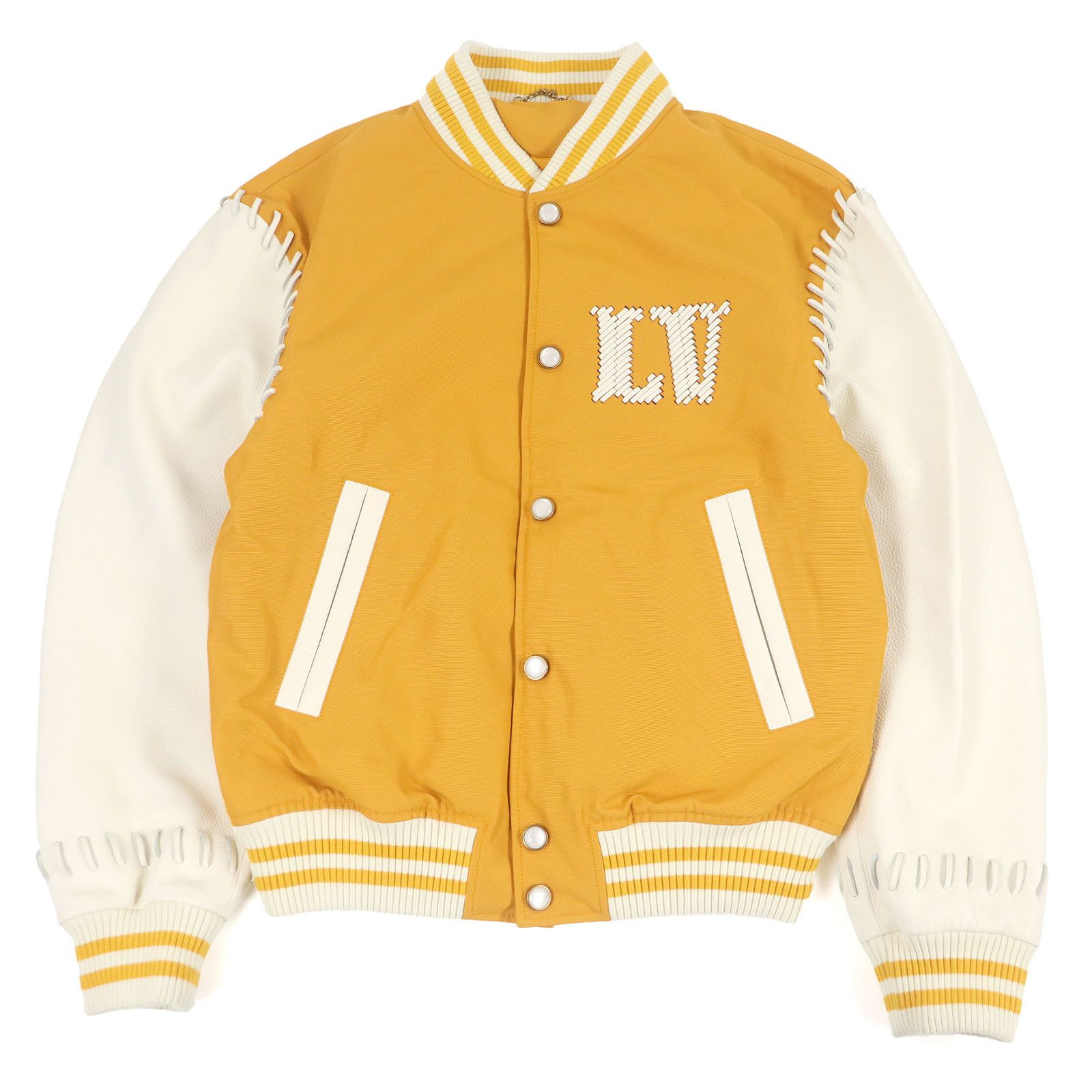 Louis Vuitton Louis Vuitton Louis Vuitton Padded varsity jacket Leather Jacket Leather Outerwear DUTY FREE for USA Size ONE SIZE - 1 Thumbnail
