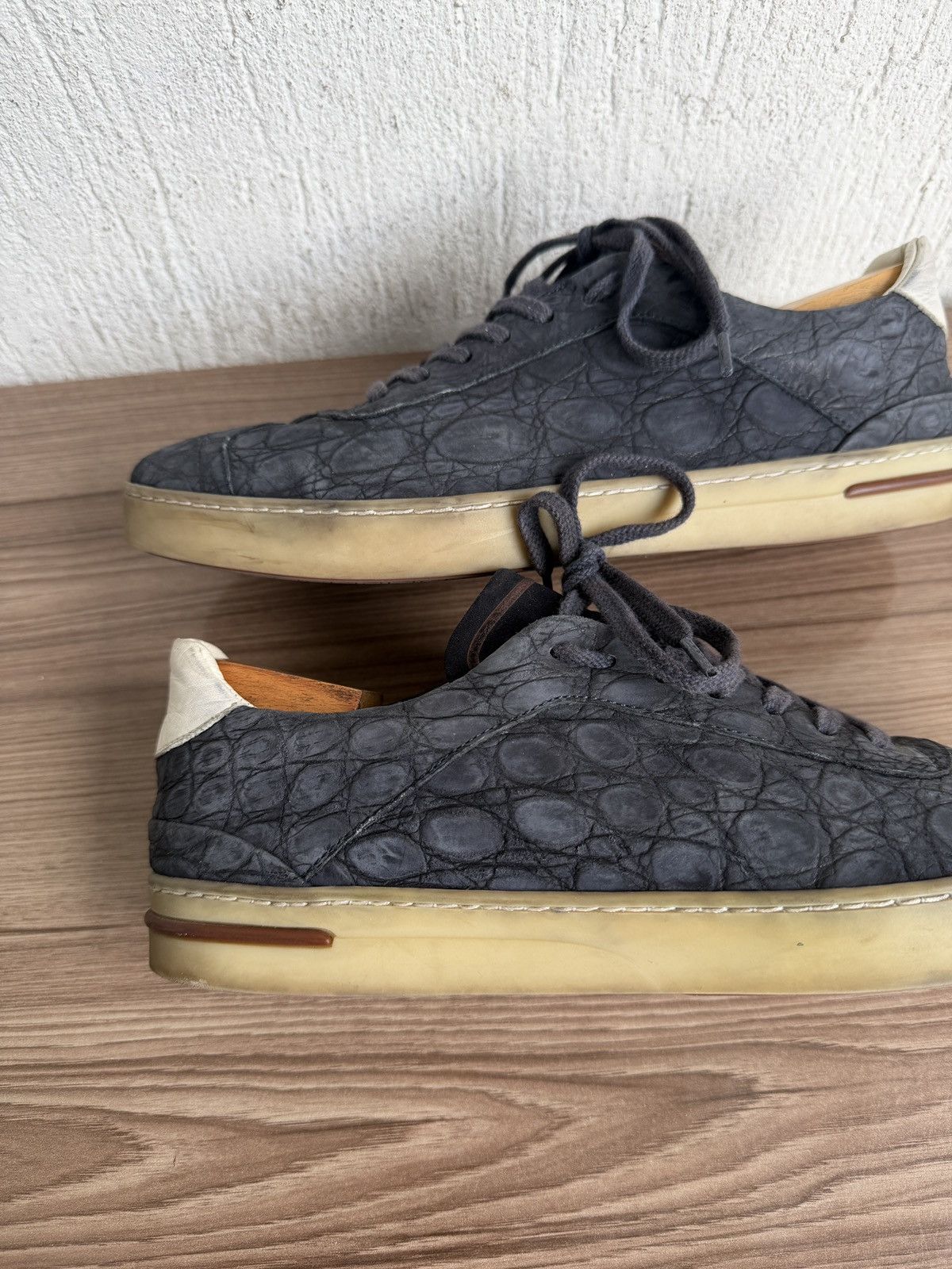 Loro Piana Crocodile embossed 70's walk sneaker Size US 9 / EU 42 - 19 Thumbnail