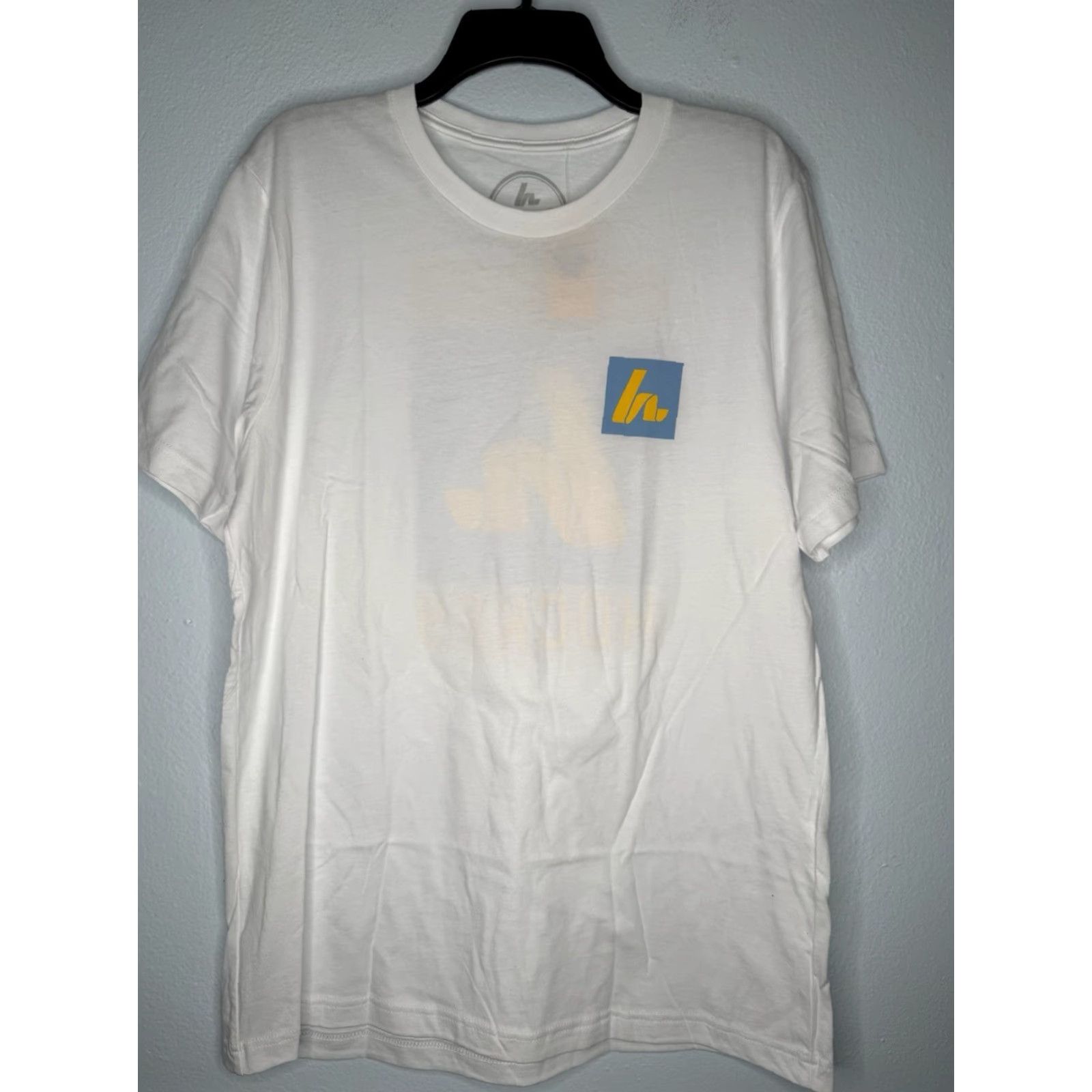 Vintage Howies T-Shirt Mens Large Graphic Logo White Blue Yellow Crew Neck Short Sleeve T-Shirt Size US L / EU 52-54 / 3 - 2 Thumbnail