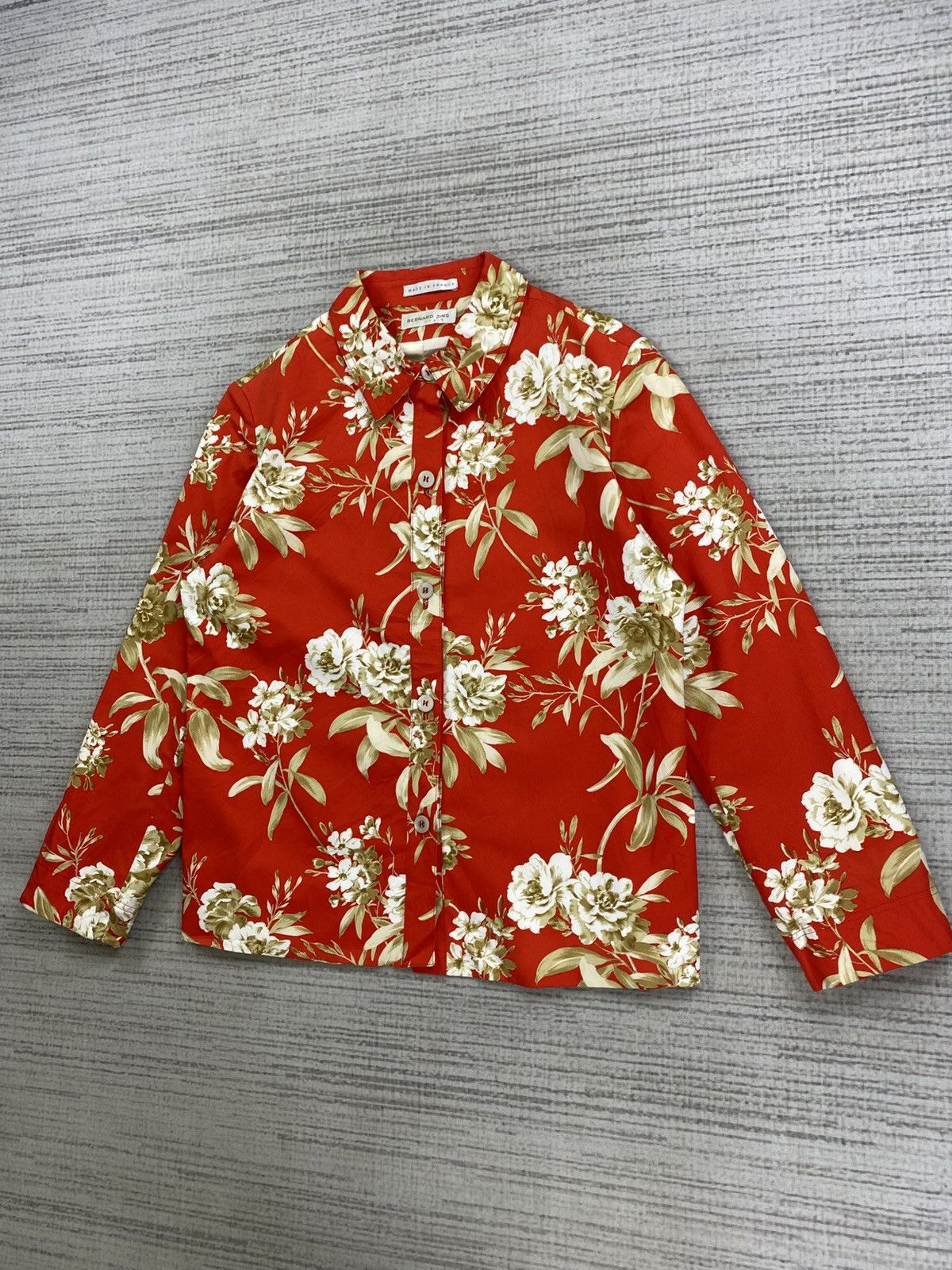 Designer × Japanese Brand × Vintage Vintage Bernard Zins France Full Printed Woman Blouse Size M / US 6-8 / IT 42-44 - 4 Thumbnail