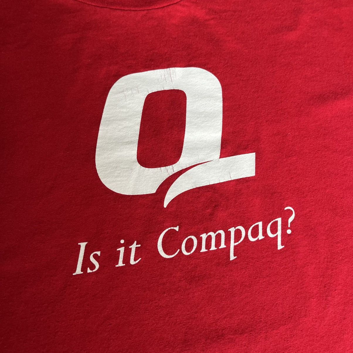 Microsoft × Vintage Vintage 1990s Q Is it Compaq ? Computer Software Graphic Tee Size US XL / EU 56 / 4 - 3 Thumbnail