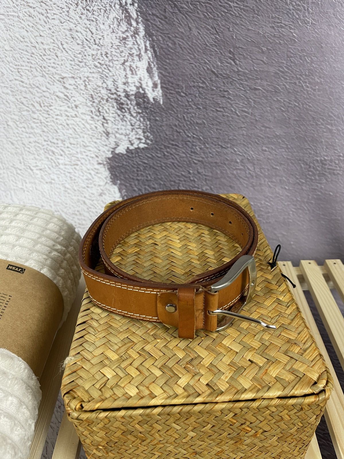 Vintage Vintage Cowboy brown leather made in Italy belt Size ONE SIZE - 2 Thumbnail
