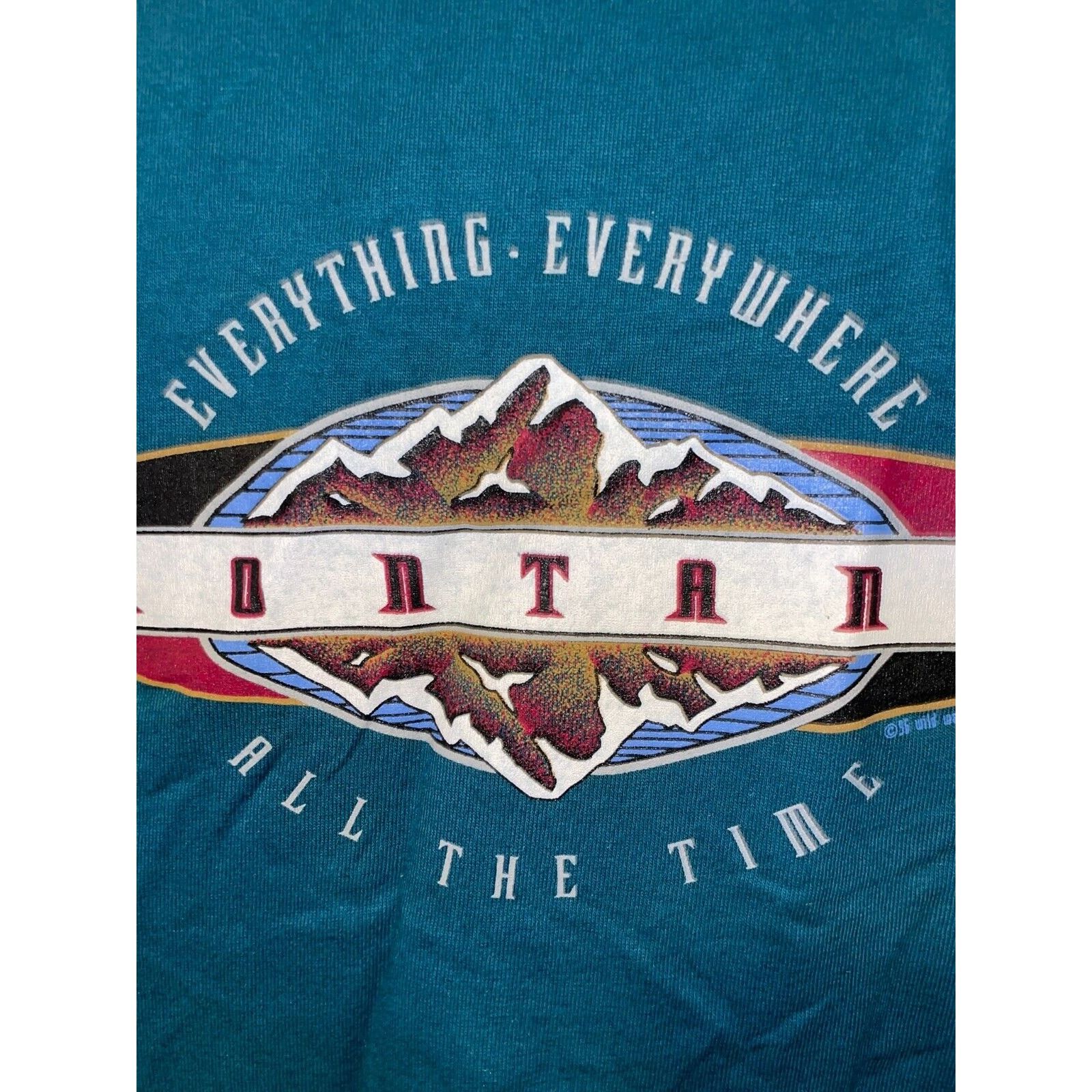 Jerzees Vintage Montana Shirt Everything Everywhere Tee 90s VTG L Size US L / EU 52-54 / 3 - 2 Thumbnail