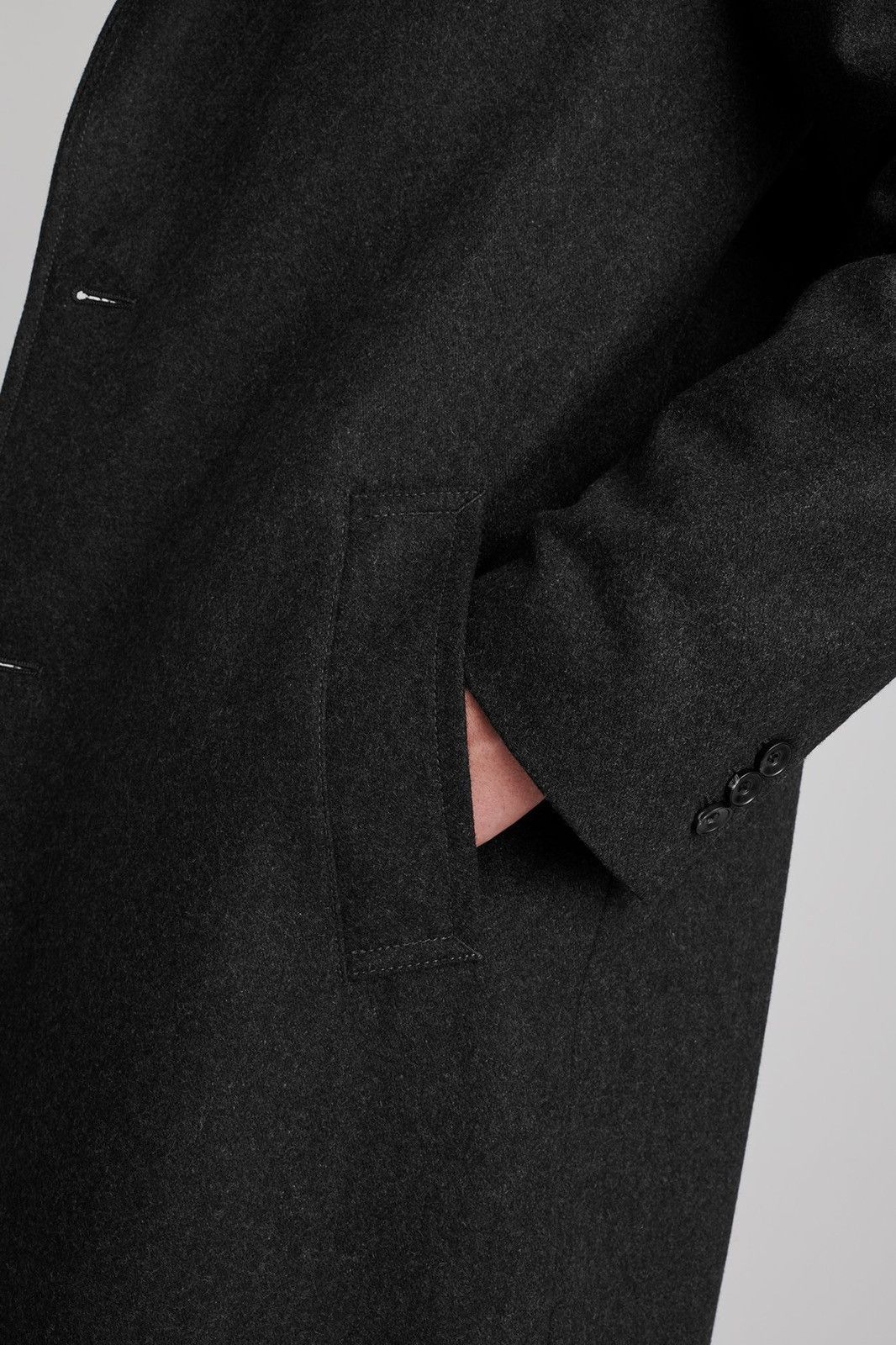 Saturdays NYC Saturdays NYC Kawano Wool Overcoat in black Size US XS / EU 42 / 0 - 6 Thumbnail