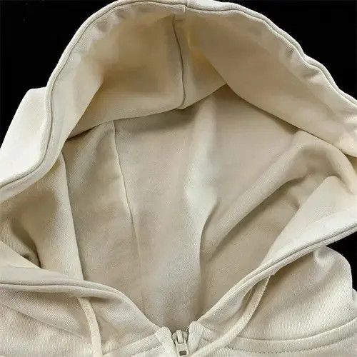 Japanese Brand 2022 New Letter Flocking Towel Embroidered Zipper Hoodies Size US M / EU 48-50 / 2 - 2 Thumbnail