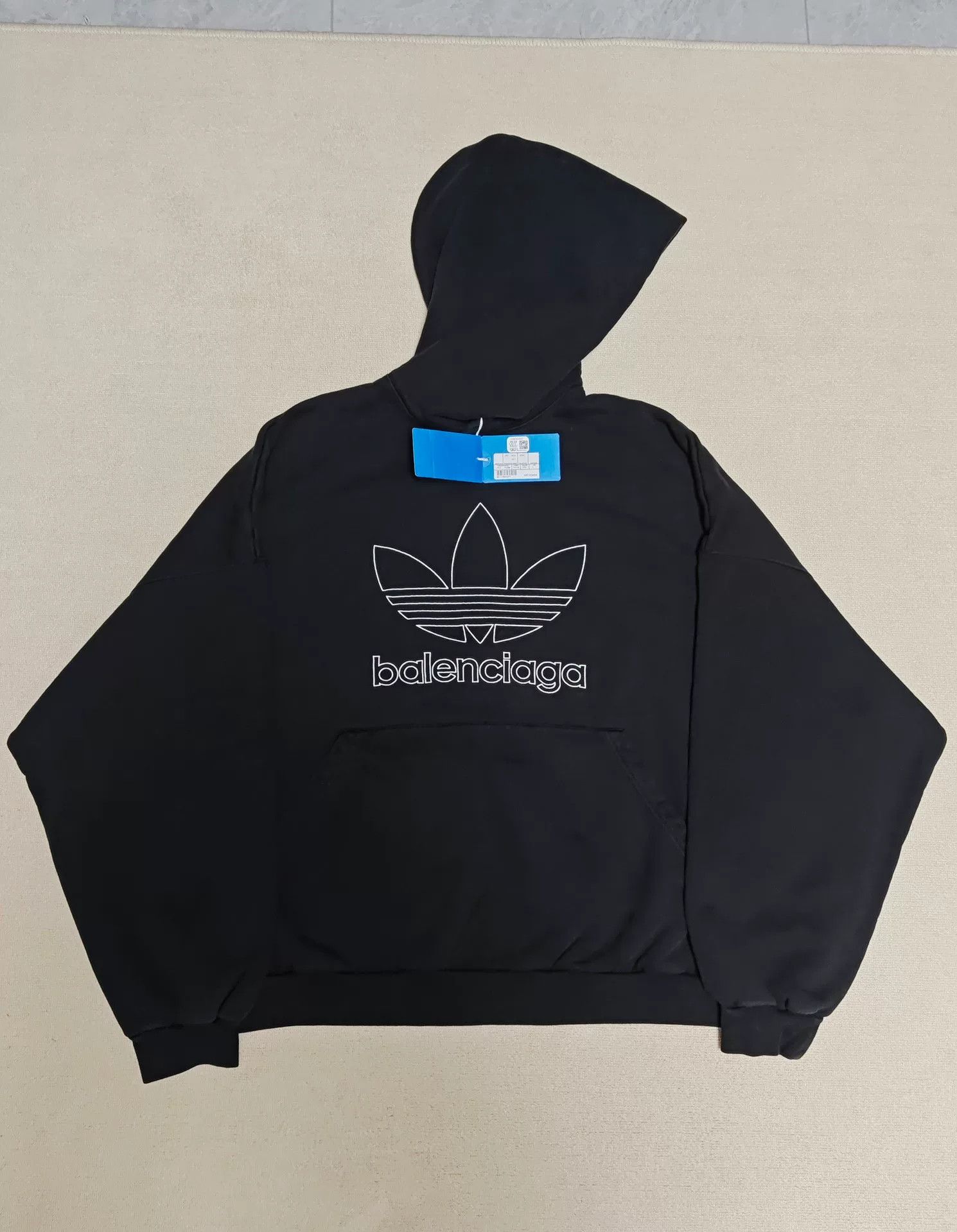 Balenciaga Balenciaga x adidas 23SS Embroidered Hoodie Size US M / EU 48-50 / 2 - 1 Thumbnail