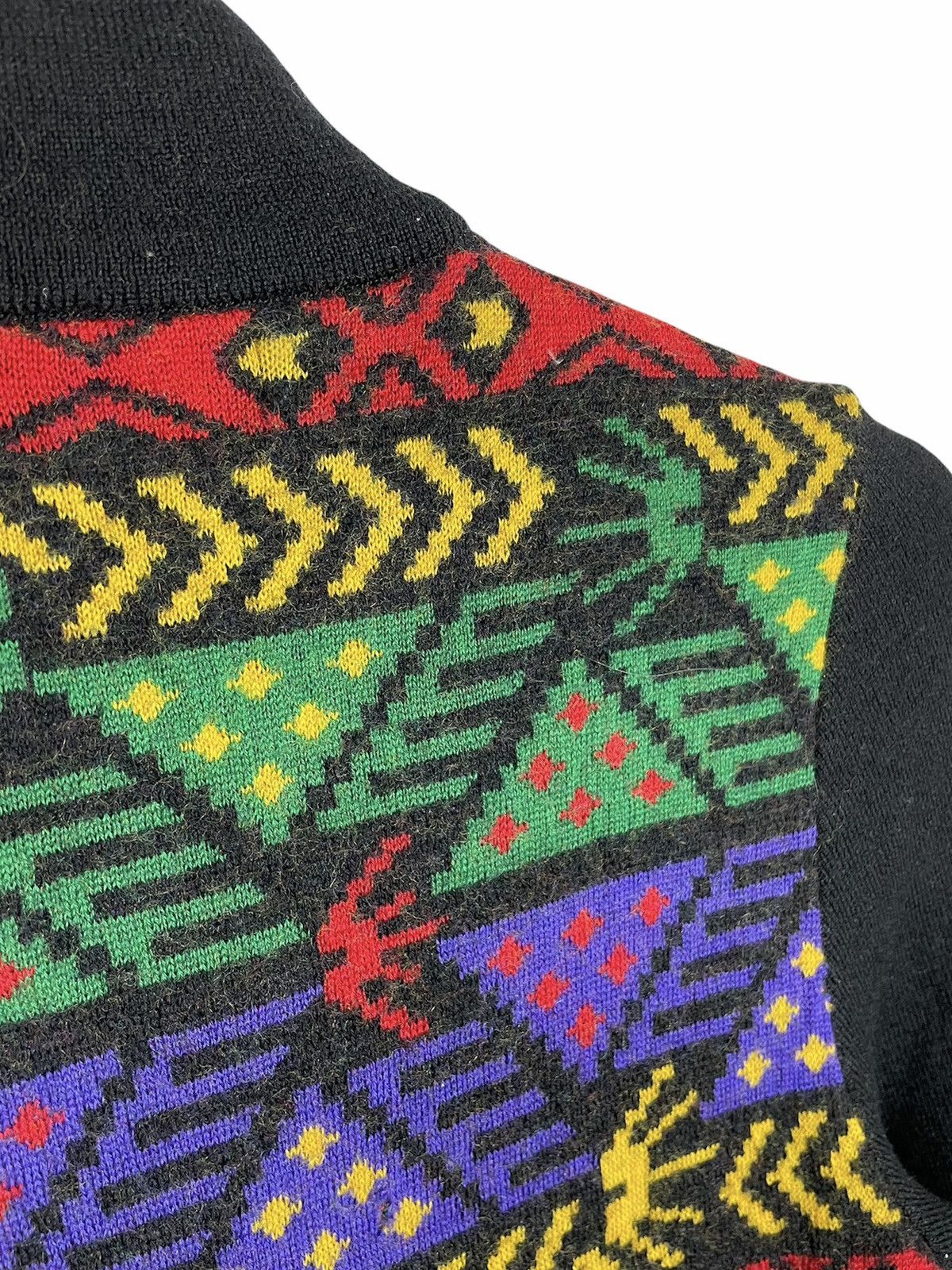 Saint Laurent Paris × Vintage × Yves Saint Laurent Vintage YSL Wool Knit Sweater Dress — 80s Japan Exclusive Size M / US 6-8 / IT 42-44 - 11 Thumbnail