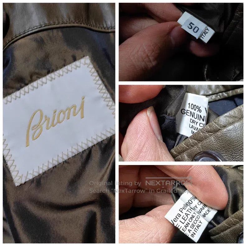 Brioni Brioni Leather-trimmed casual coat Size US L / EU 52-54 / 3 - 6 Thumbnail