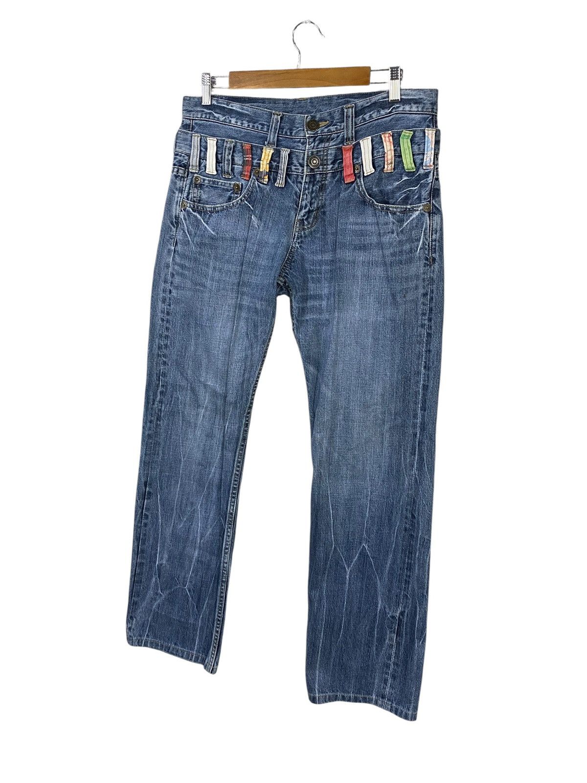 Japanese Brand Japanase brand double waist denim flared Size US 32 / EU 48 - 5 Thumbnail