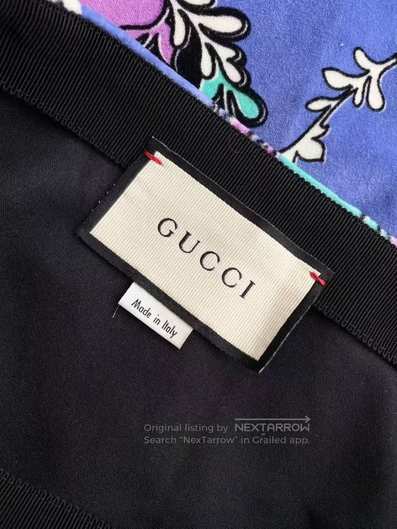 Gucci Gucci Old flower full print colour block silk skirt Size 24" / US 00 / IT 34 - 5 Thumbnail