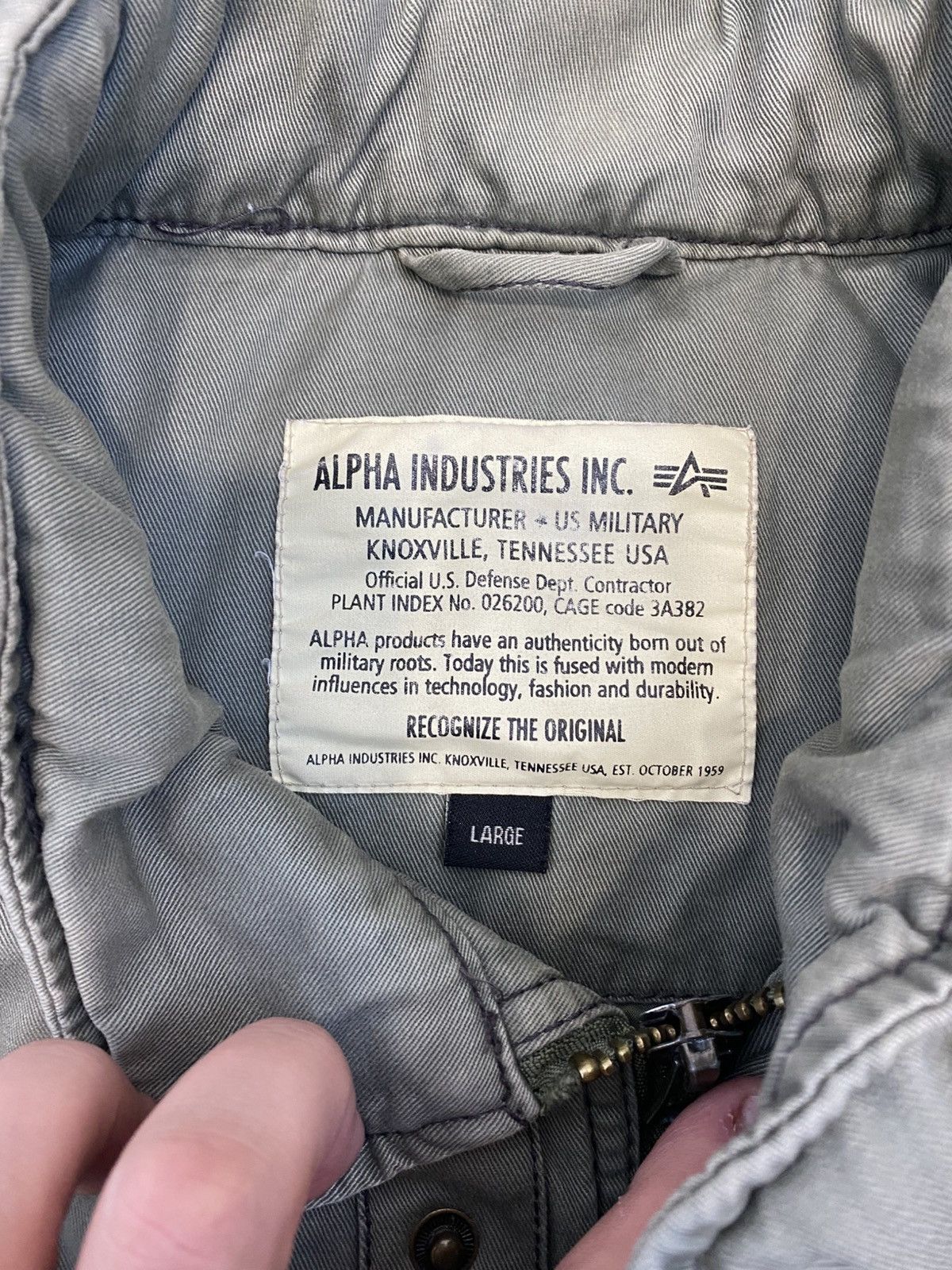 Alpha Industries × Vintage Alpha Industries M65 Military Vintage Jacket Big Logo size L Size US L / EU 52-54 / 3 - 11 Thumbnail
