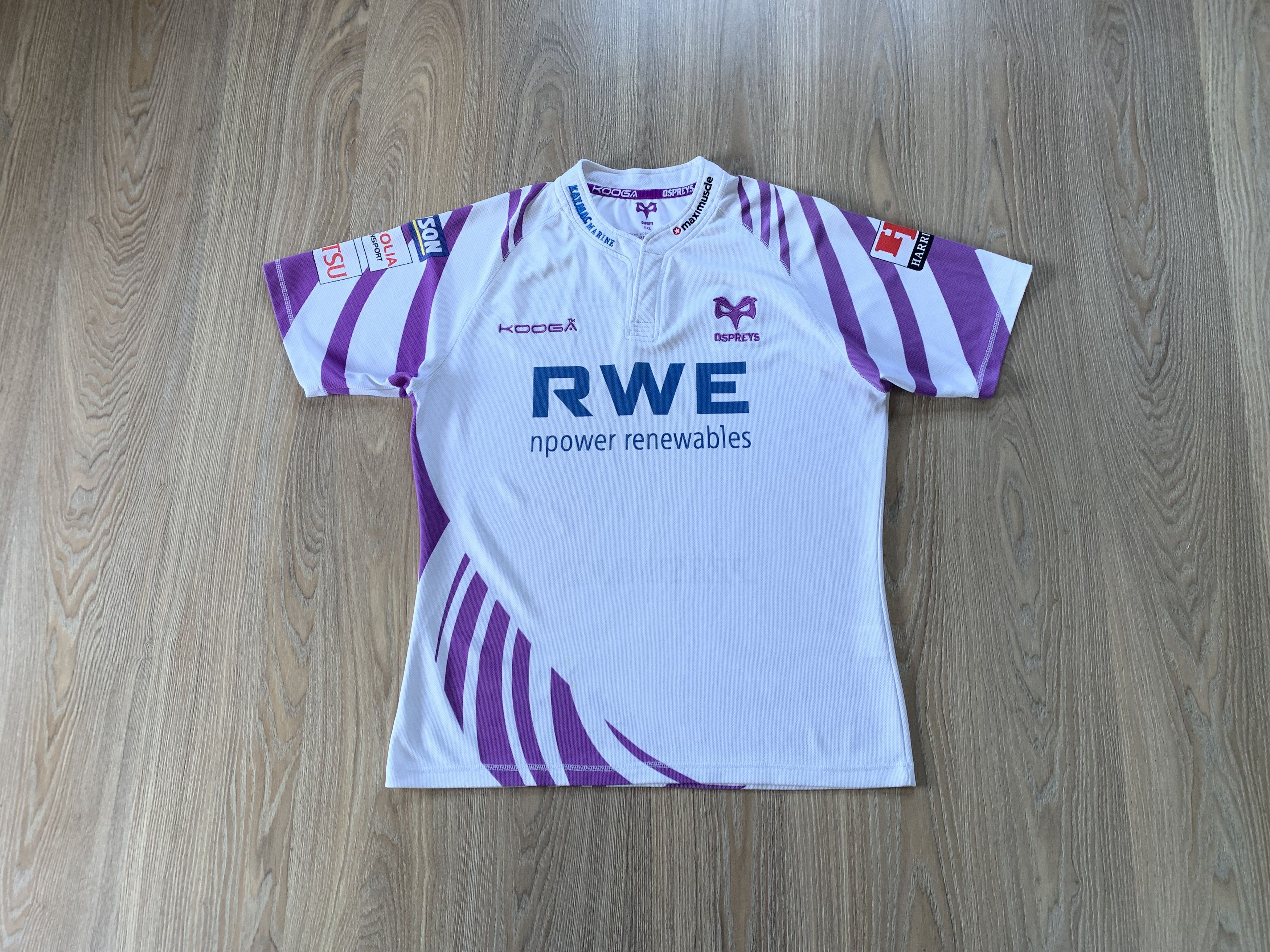 Osprey Kooga Ospreys Rugby Kit Top Jersey Size US XXL / EU 58 / 5 - 1 Thumbnail