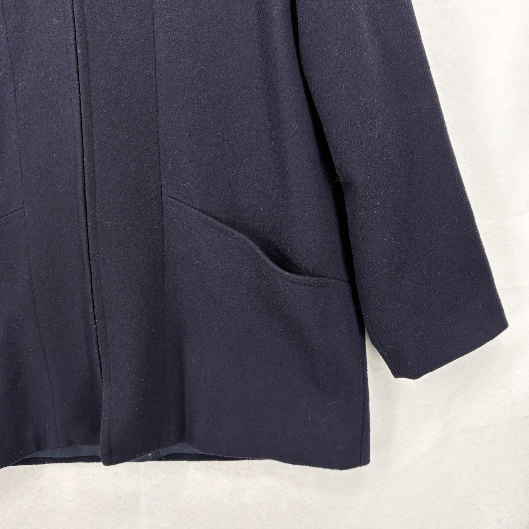 Pendleton VINTAGE Pendleton Coat Womens 16 Navy Merino Wool Hooded Lined Parka Made USA Size XXL / US 16-18 / IT 52-54 - 3 Thumbnail