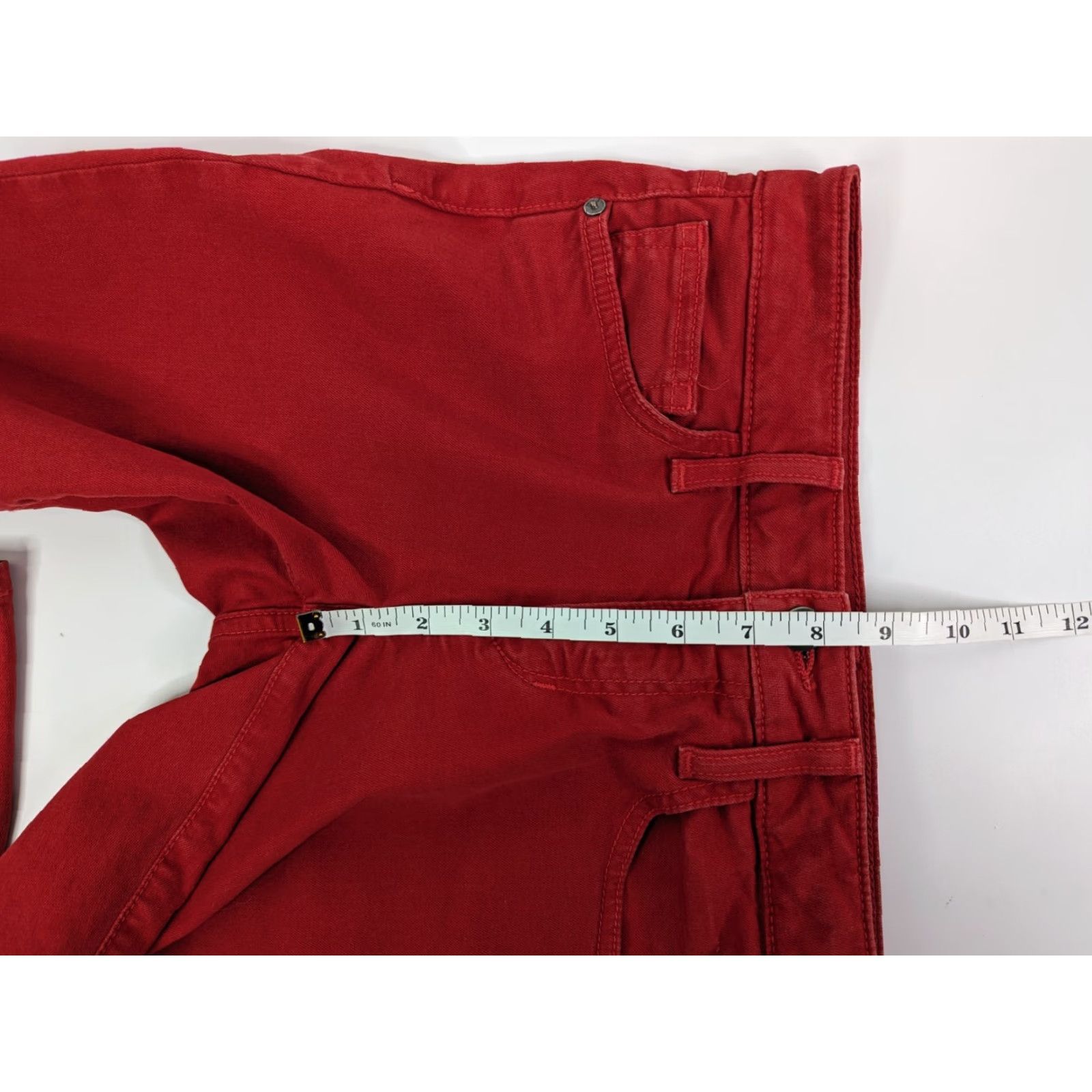 Vintage Joes Jeans Skinny Visionaire Rouge Red Denim Jeans Womens Size 28 Size 28" / US 6 / IT 42 - 7 Thumbnail