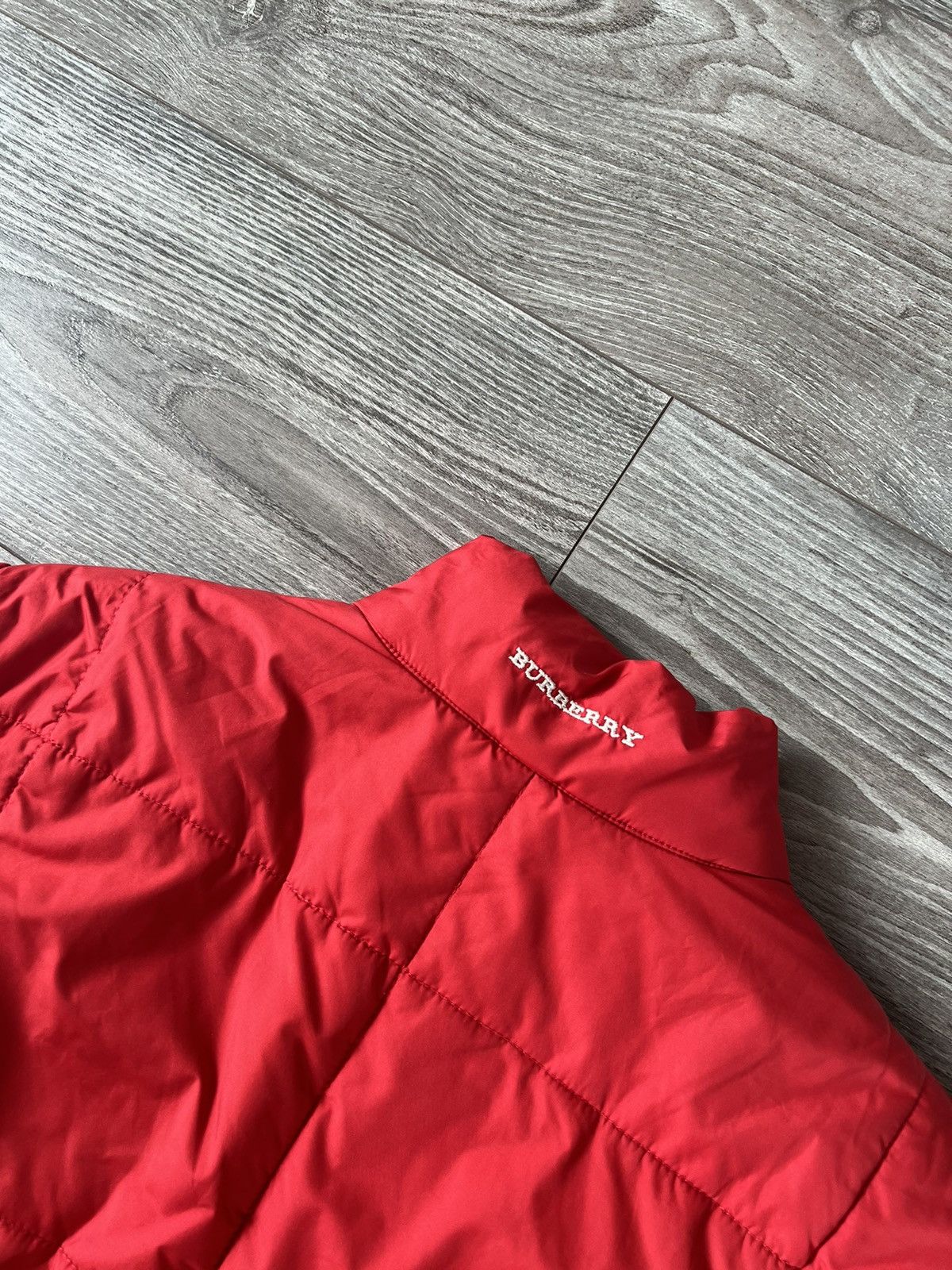 Burberry × Vintage ‼️VINTAGE BURBERRY FULL CELL RED WARM WINTER JACKET‼️ Size M / US 6-8 / IT 42-44 - 24 Thumbnail
