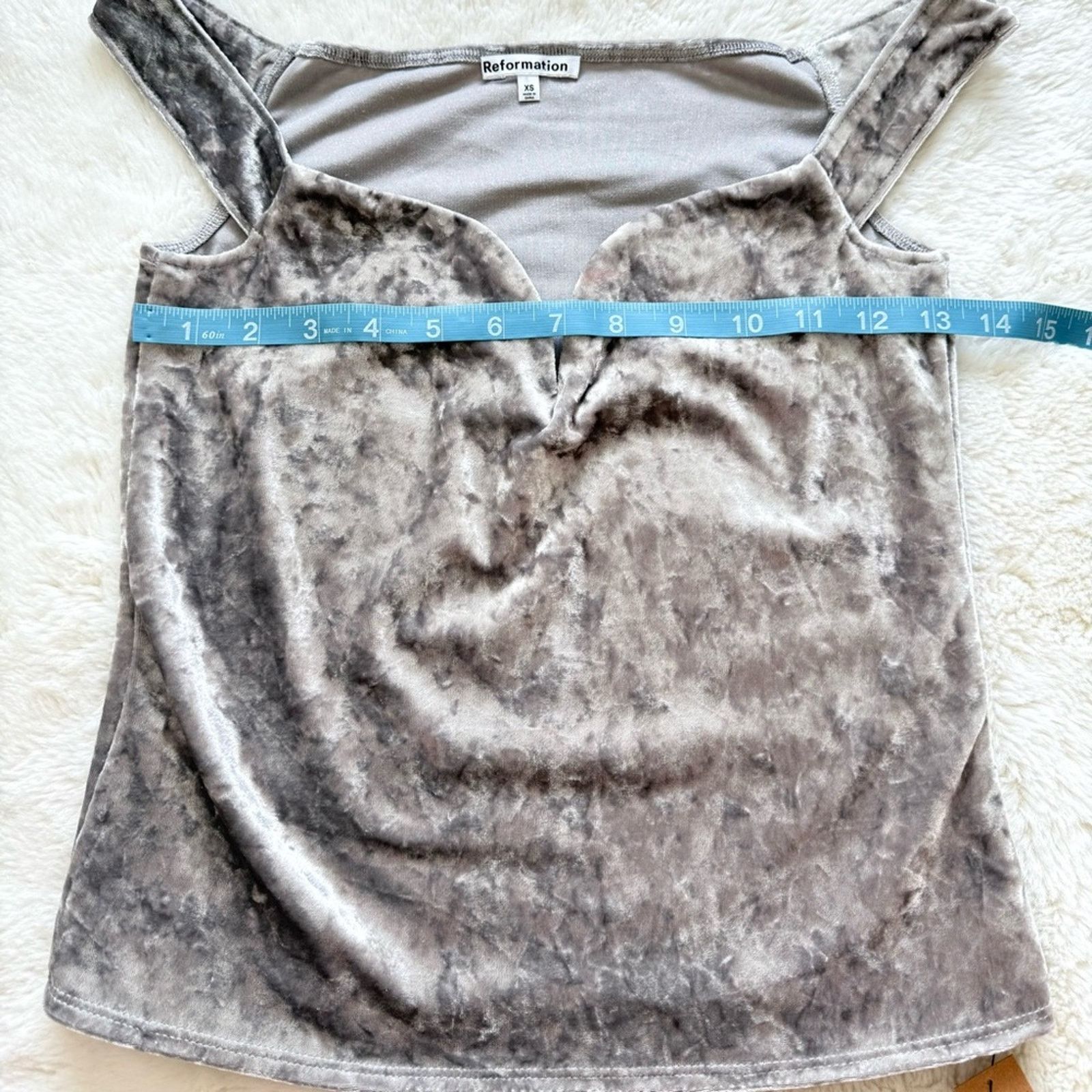 Reformation NWT!!! Reformation women velvet top size XS Size XS / US 0-2 / IT 36-38 - 6 Thumbnail