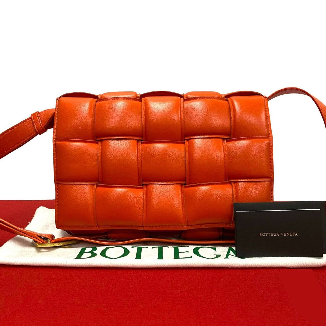 Bottega Veneta Bottega Veneta Shoulder Bag Orange Leather Size ONE SIZE - 1 Thumbnail