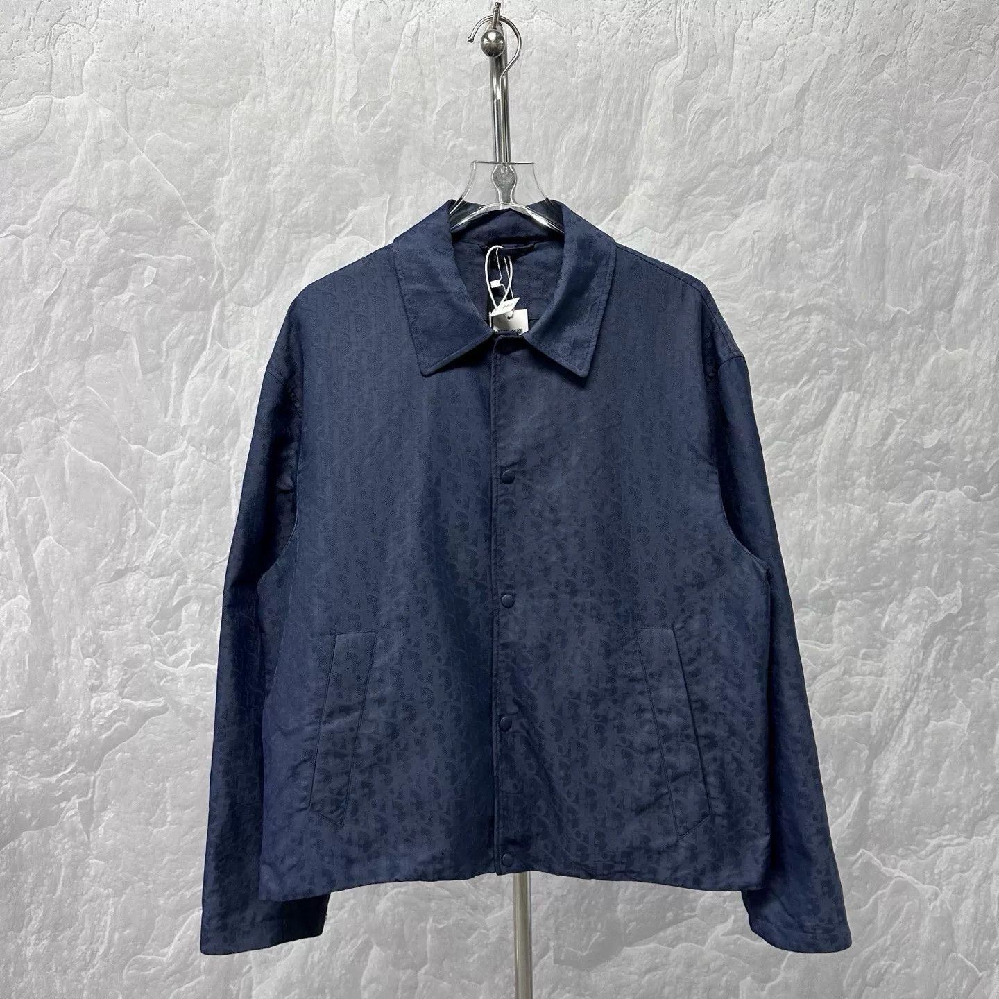 Dior Dior Blue Oblique Zip Up Jacket | Grailed