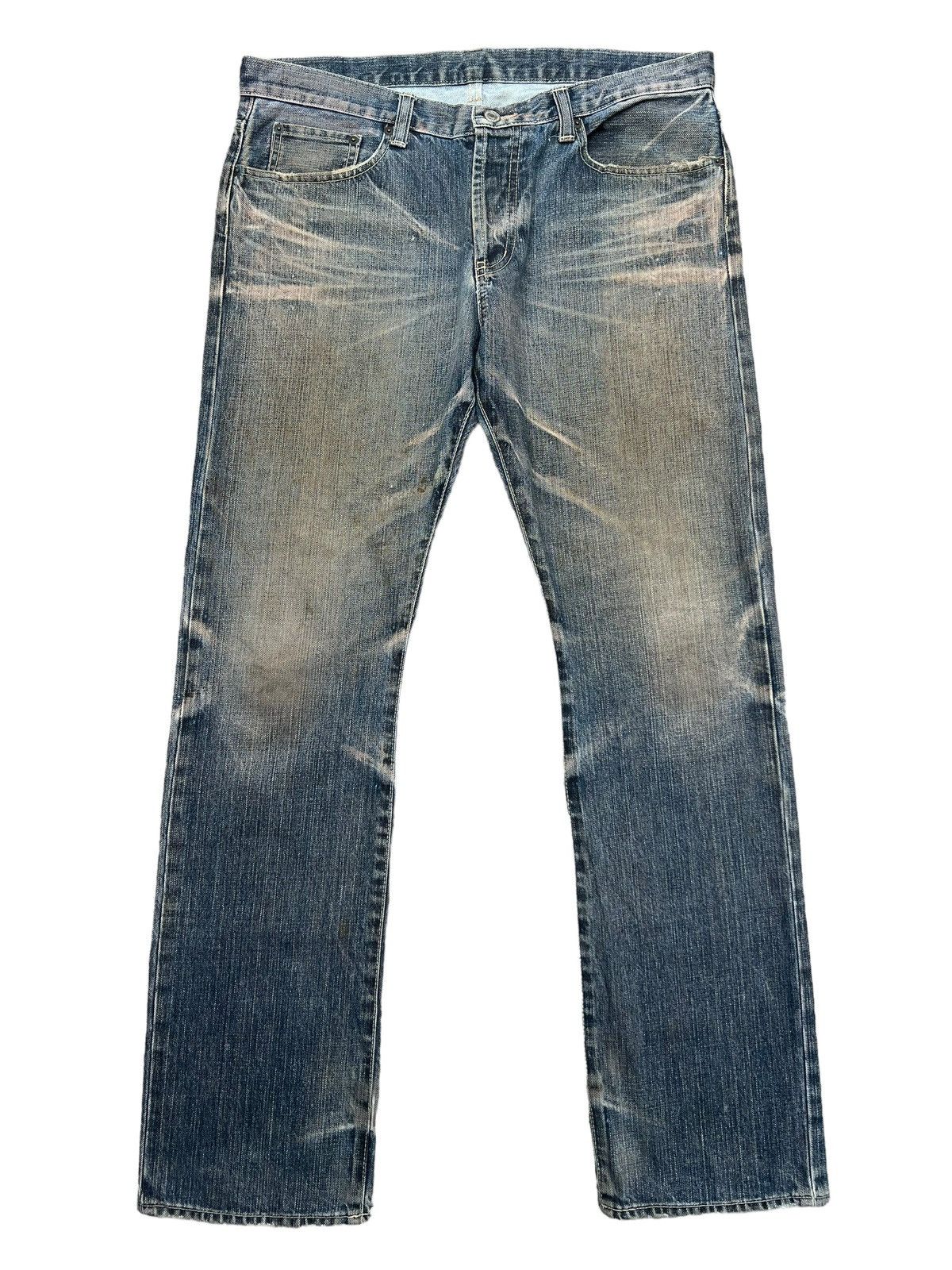 Takeo Kikuchi Takeo Kikuchi Japan Mudwash Straight Cut Denim Jeans 36x32 Size US 36 / EU 52 - 2 Thumbnail
