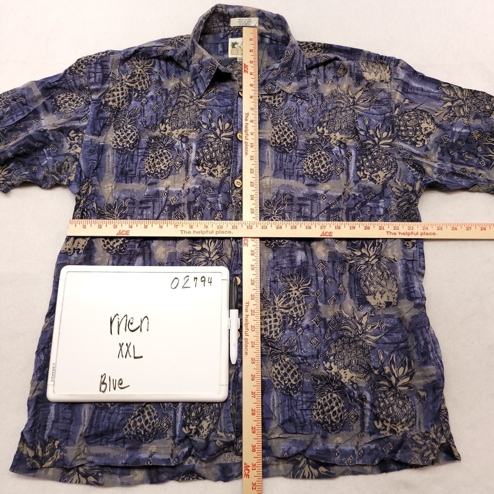 M.E. Sport ME Sport Casual Button Up Shirt Adult Mens Size 2XL Blue Size US XXL / EU 58 / 5 - 6 Thumbnail