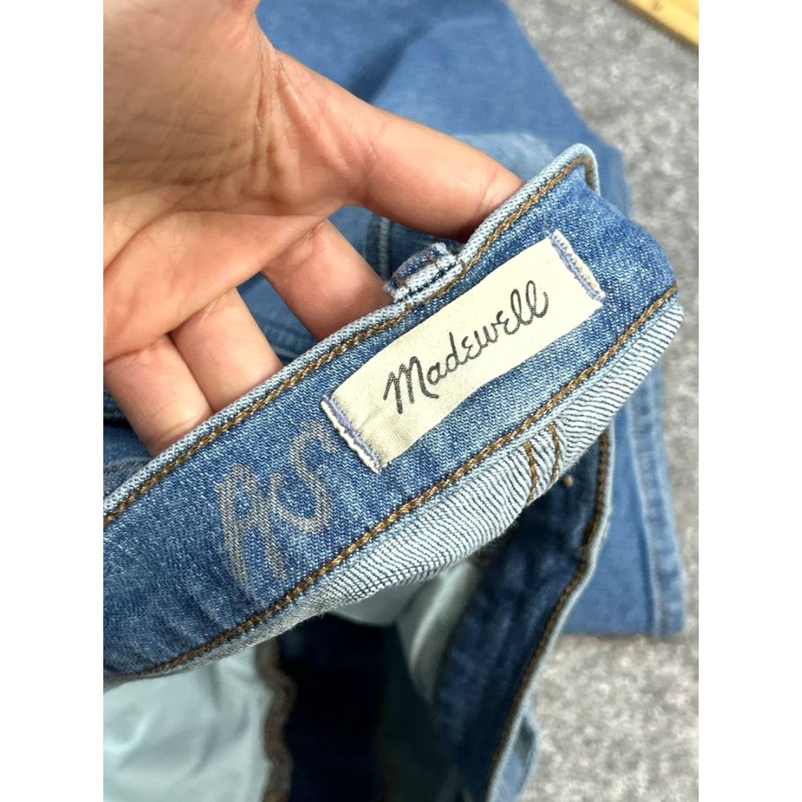 Madewell Madewell Stovepipe Jeans Women 31 Blue Denim Cropped High Rise 32x26 Jeans Size 24" / US 00 / IT 34 - 7 Thumbnail