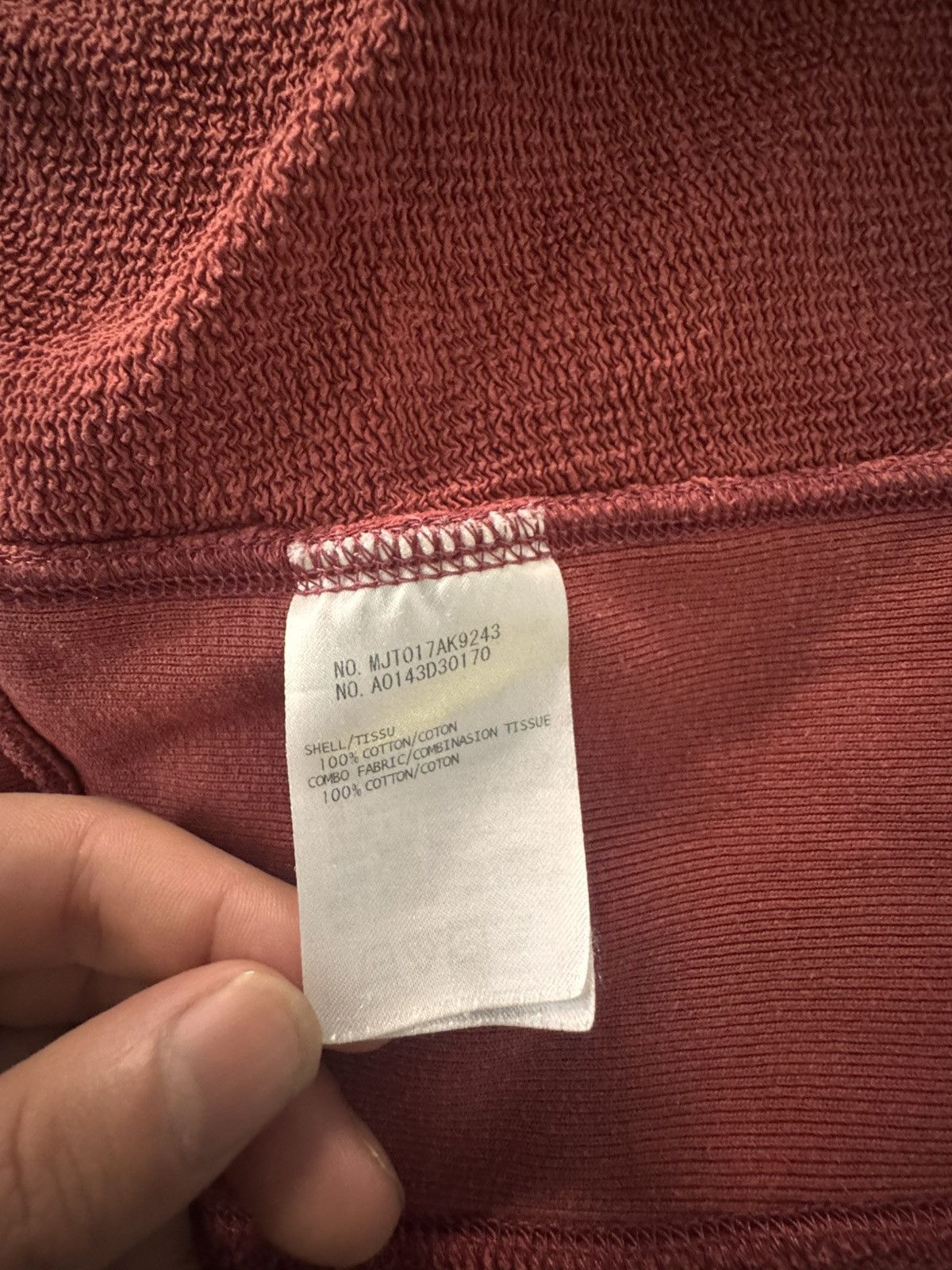 Thom Browne Burgundy zip up hoodie Size US S / EU 44-46 / 1 - 5 Thumbnail