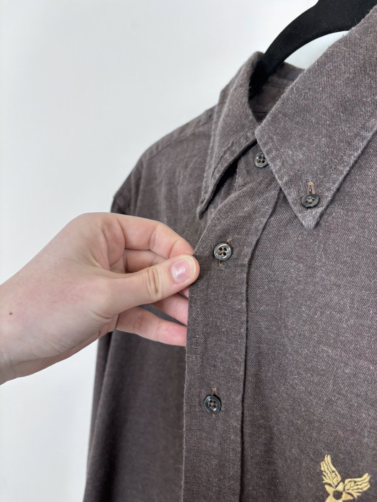 Avirex Vintage Avirex USA Men’s Brown Long Sleeve Shirt Button Down Size US L / EU 52-54 / 3 - 5 Thumbnail