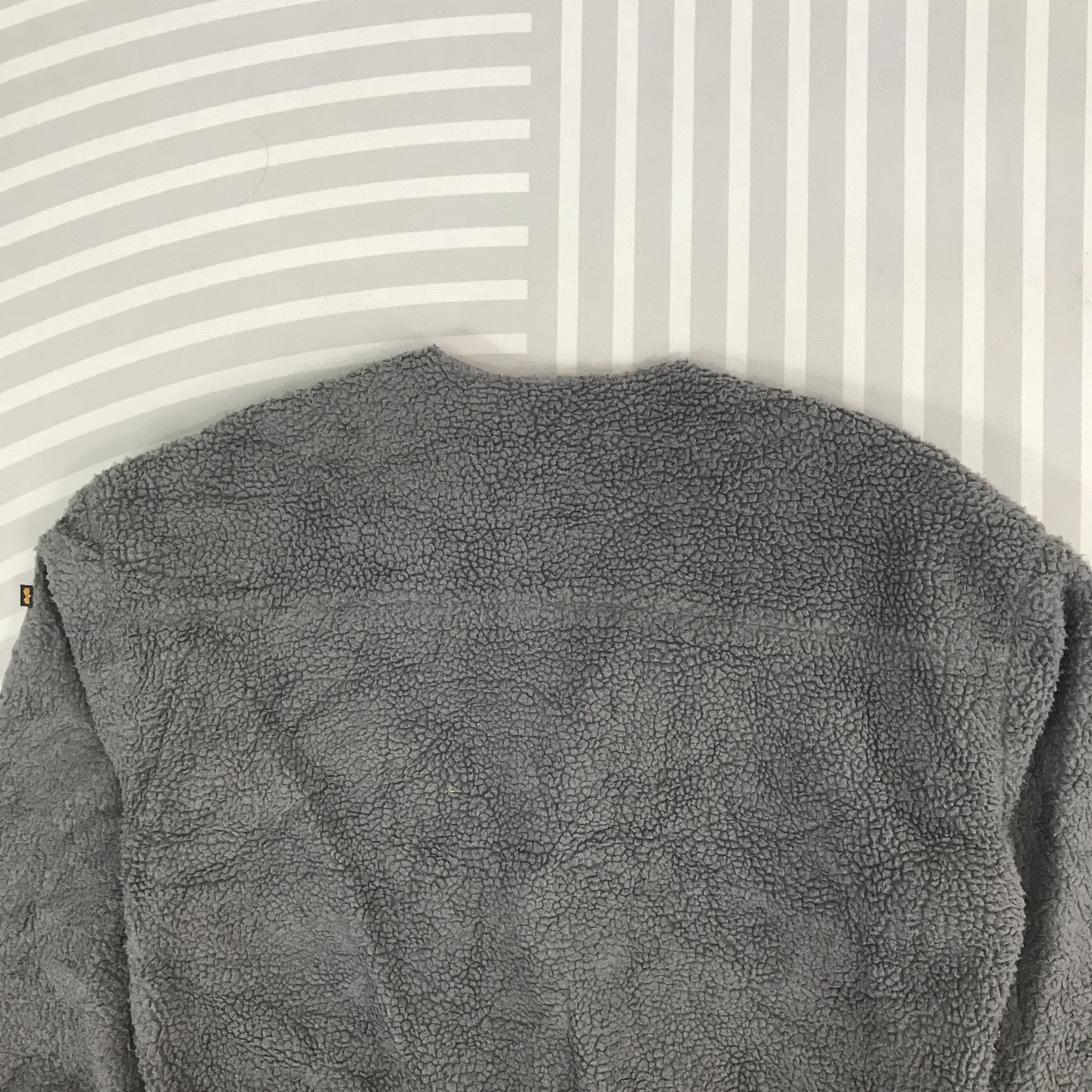 Alpha Industries × Vintage Vintage Alpha Industries sherpa fleece button Jacket Size US L / EU 52-54 / 3 - 4 Thumbnail