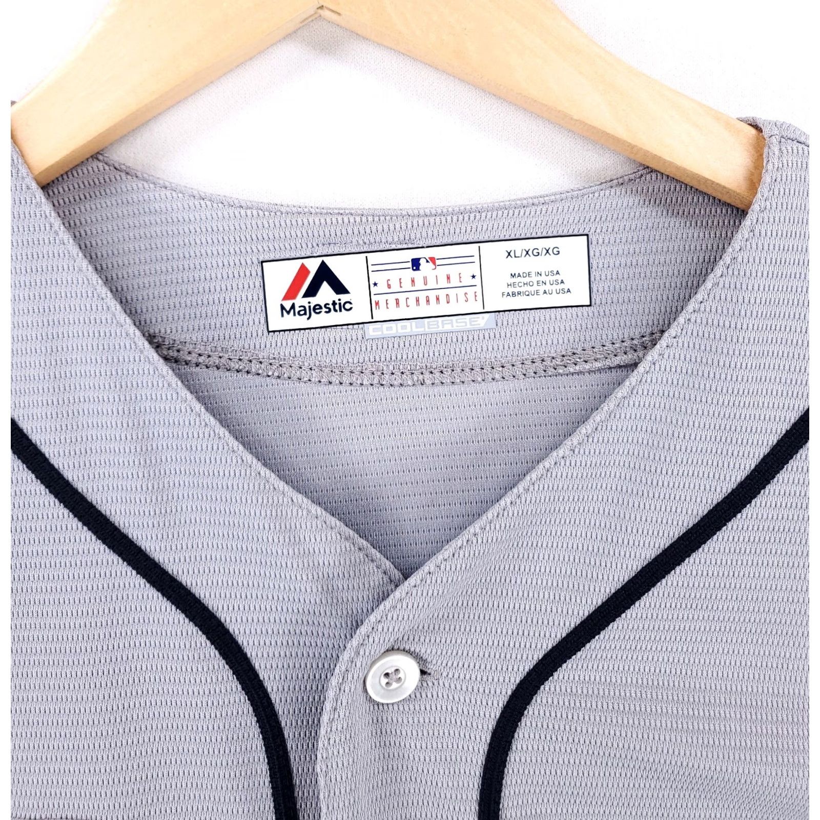 Vintage VINTAGE Majestic Tampa Bay Rays Jersey Gray Button Up 90s Made USA Mens XL Size US XL / EU 56 / 4 - 2 Thumbnail