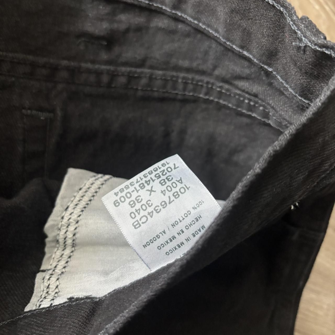 Vintage Crazy Vintage Y2K/2000s Grunge Black Baggy Denim Jeans! 36x38 Size US 36 / EU 52 - 8 Thumbnail