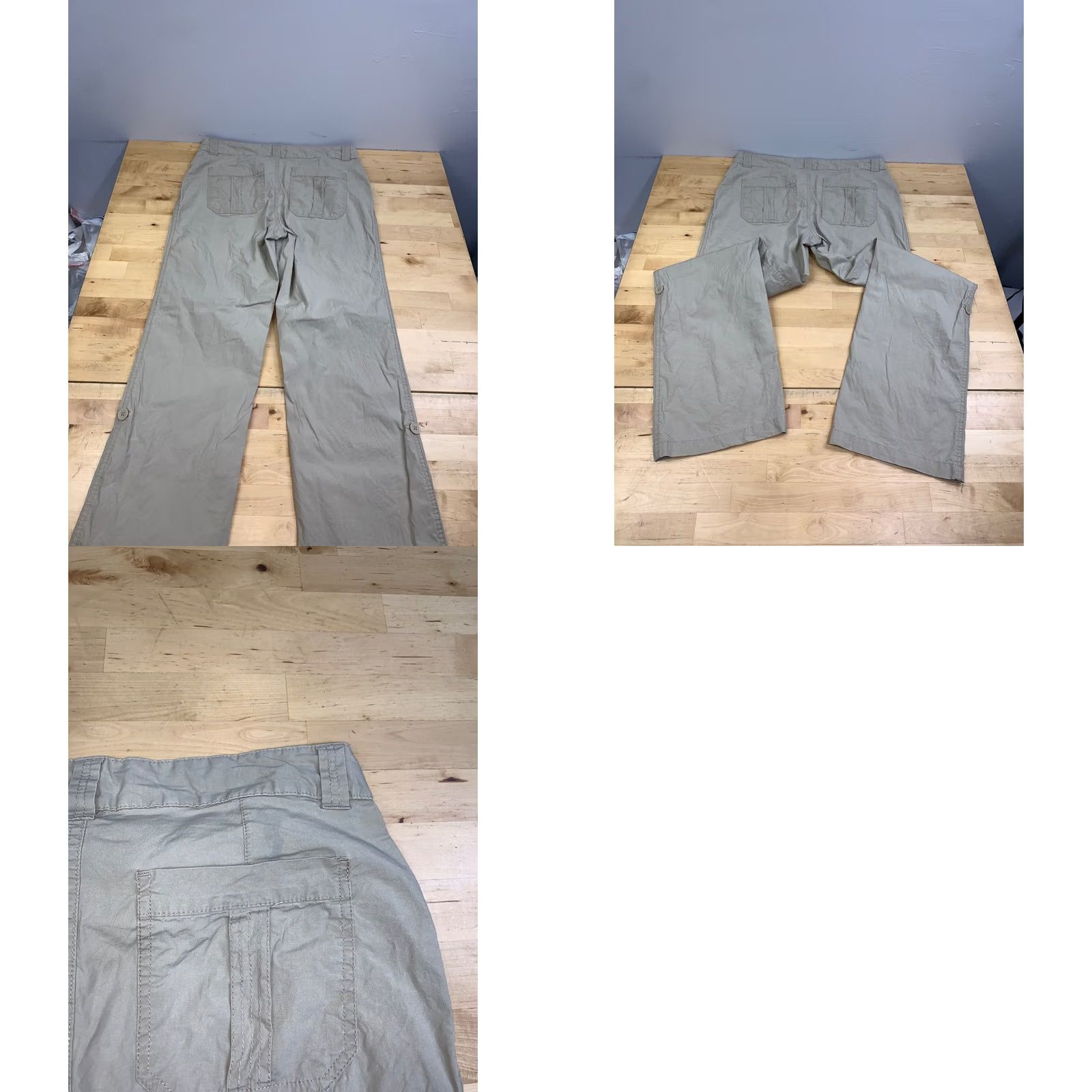 Vintage VINTAGE B.U.M. Equipment Pants Women 6 Tan Drawstring Roll Up Pockets Casual 13155 Size 28" / US 6 / IT 42 - 8 Thumbnail
