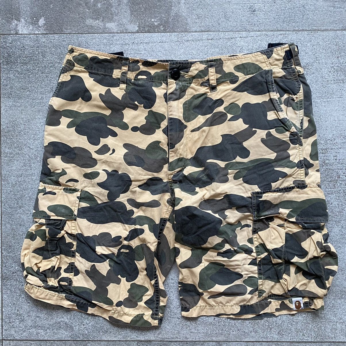 A Bathing Ape BAPE 1st Camo Cargo Pocket Shorts