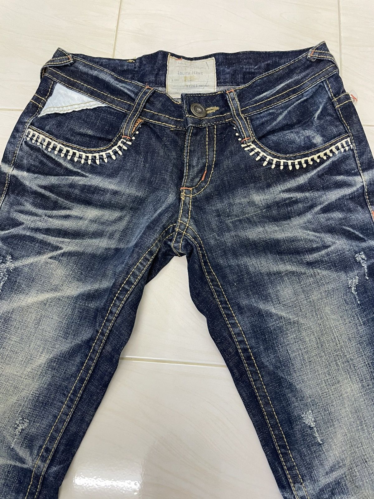 Tornado Mart Vintage Lolita Club By Concert Club Bootcut Denim Jeans Size US 30 / EU 46 - 9 Thumbnail