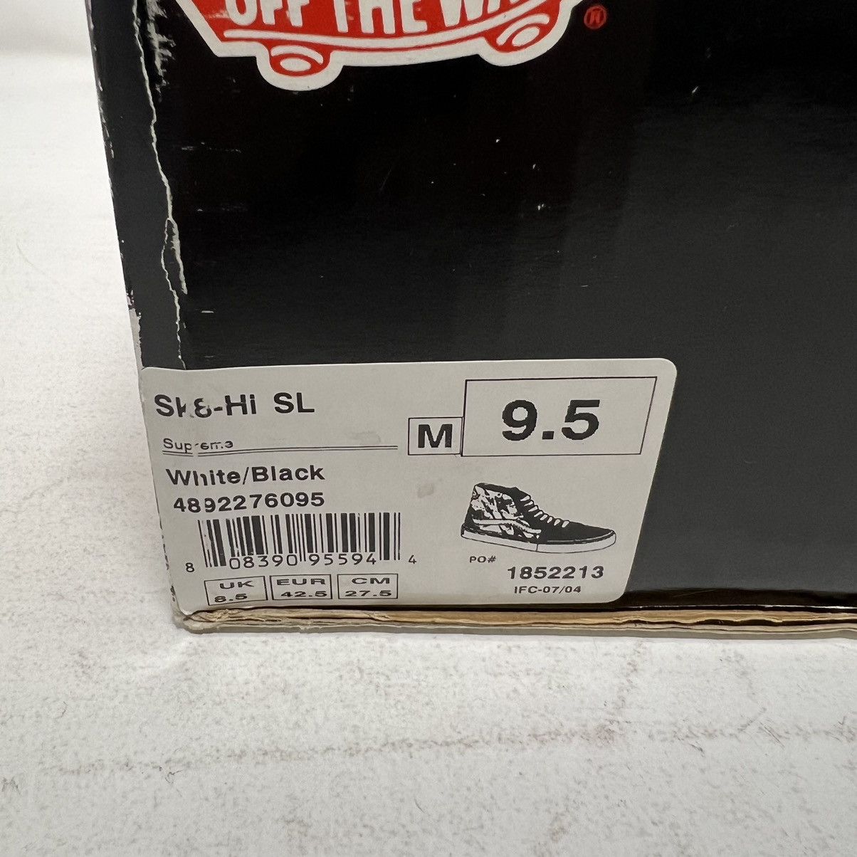 Supreme × Vans × Vintage Supreme x Vans SK8 Hi FBI Classified White 2004 RARE w/ Box Size US 9.5 / EU 42-43 - 14 Thumbnail