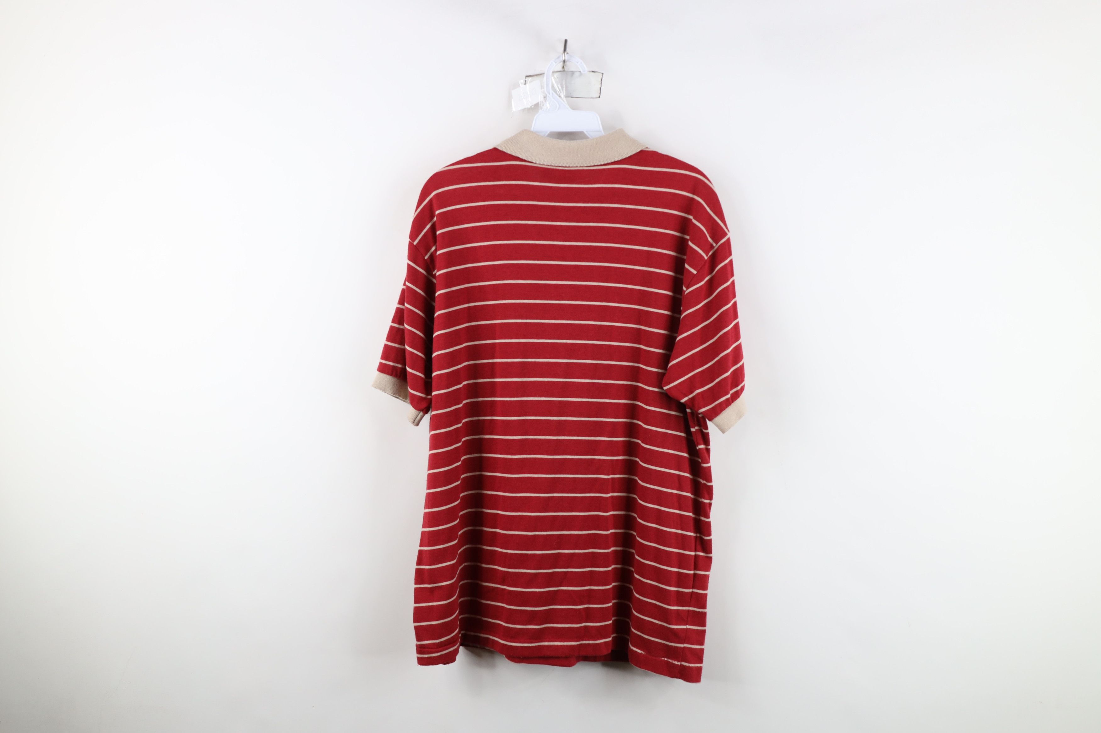 Vintage Vintage 70s Streetwear Block Knit Collared Golf Polo Shirt Size US XL / EU 56 / 4 - 9 Thumbnail