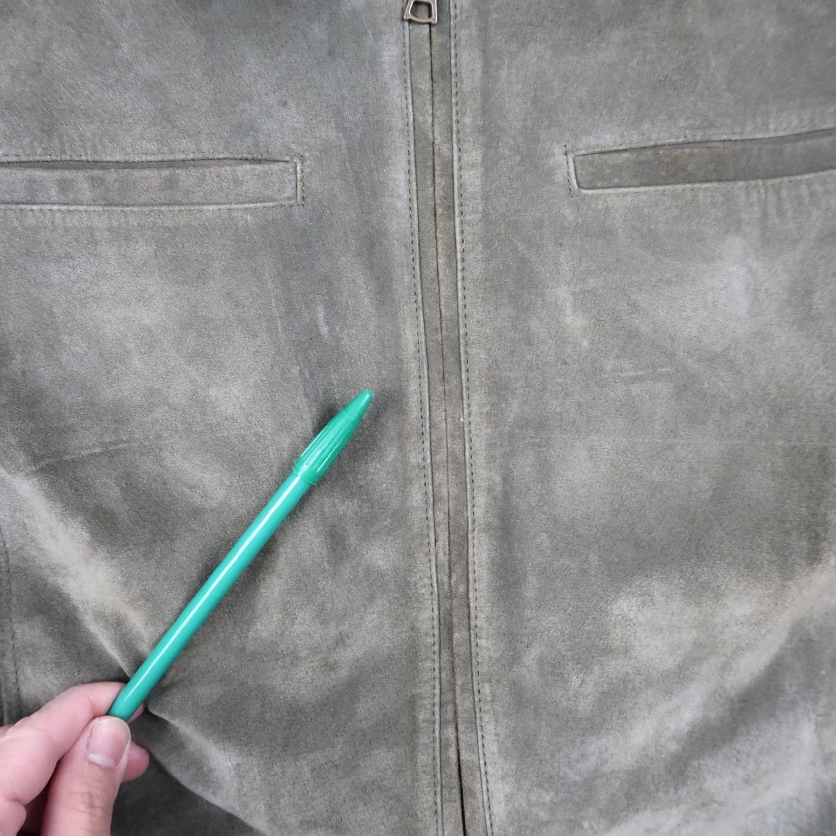 Eddie Bauer Eddie Bauer Jacket Seattle Suede Leather Full Zip Washable Green Size Large L Womens Regular Jacket Main Selling Point Solid Green 90s? Size L / US 10 / IT 46 - 4 Thumbnail