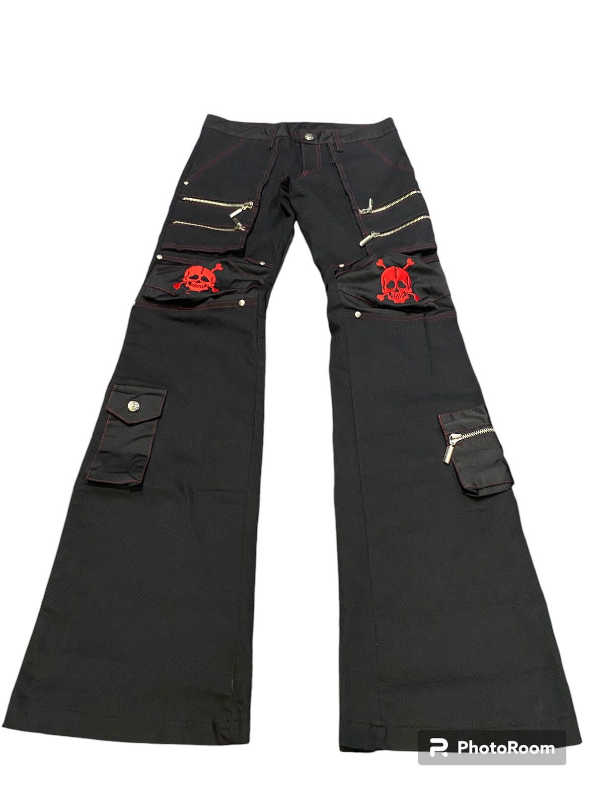 Hysteric Glamour × Japanese Brand × Tornado Mart Flare jeans skulls 💀 Multipocket Boot Cut Size US 29 - 1 Thumbnail