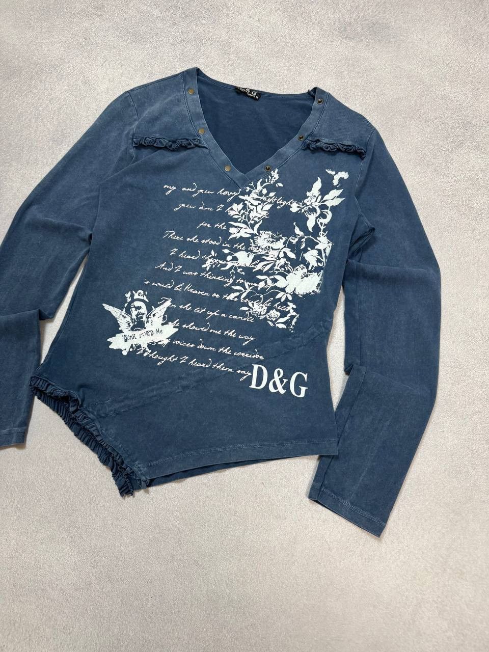 Dolce & Gabbana DOLCE&GABBANA JUNYA WATANABE JAPANESE POEM LOGO LONGSLEEVE Size M / US 6-8 / IT 42-44 - 3 Thumbnail
