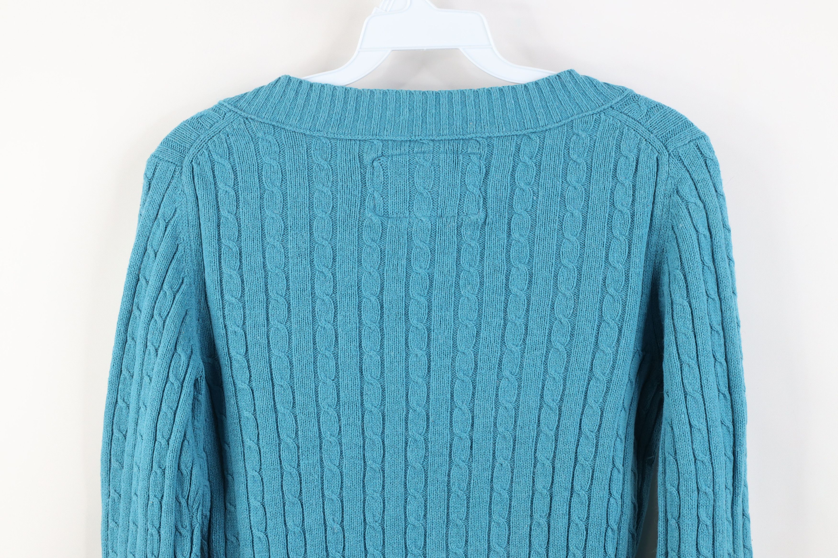 American Eagle Outfitters Vintage 90s Y2K American Eagle Angora Wool Cable Sweater Size M / US 6-8 / IT 42-44 - 10 Thumbnail