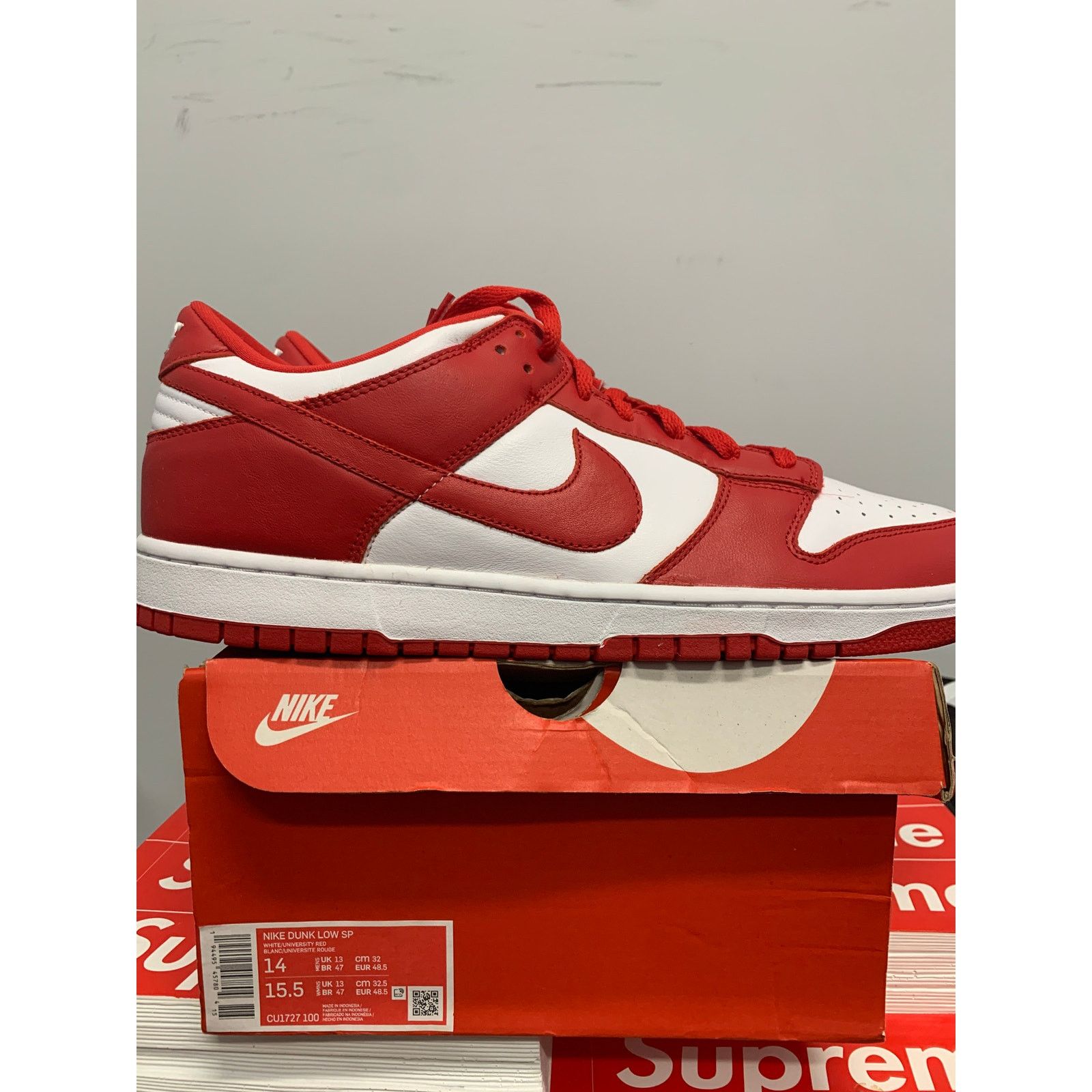 Nike Nike Dunk Low SP St. John's Red Size 14 BRAND NEW SHIPS NOW Size US 14 / EU 47 - 3 Thumbnail