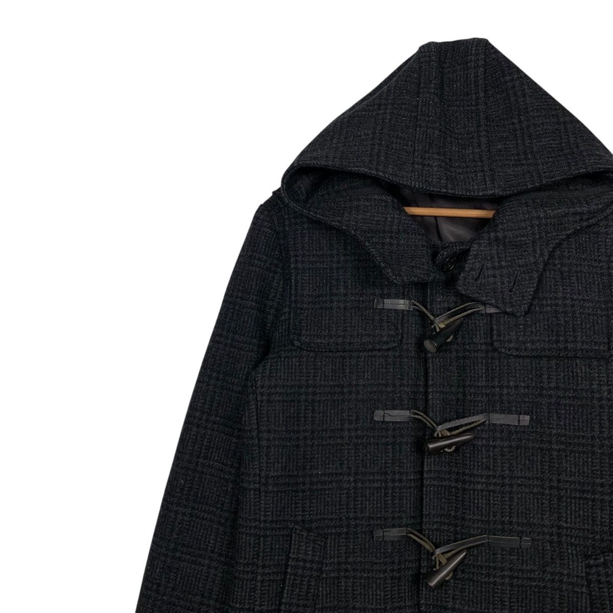 Schlussel SCHLUSSEL Checked Wool Duffle Coat Jacket #2439-C109 Size US S / EU 44-46 / 1 - 6 Thumbnail