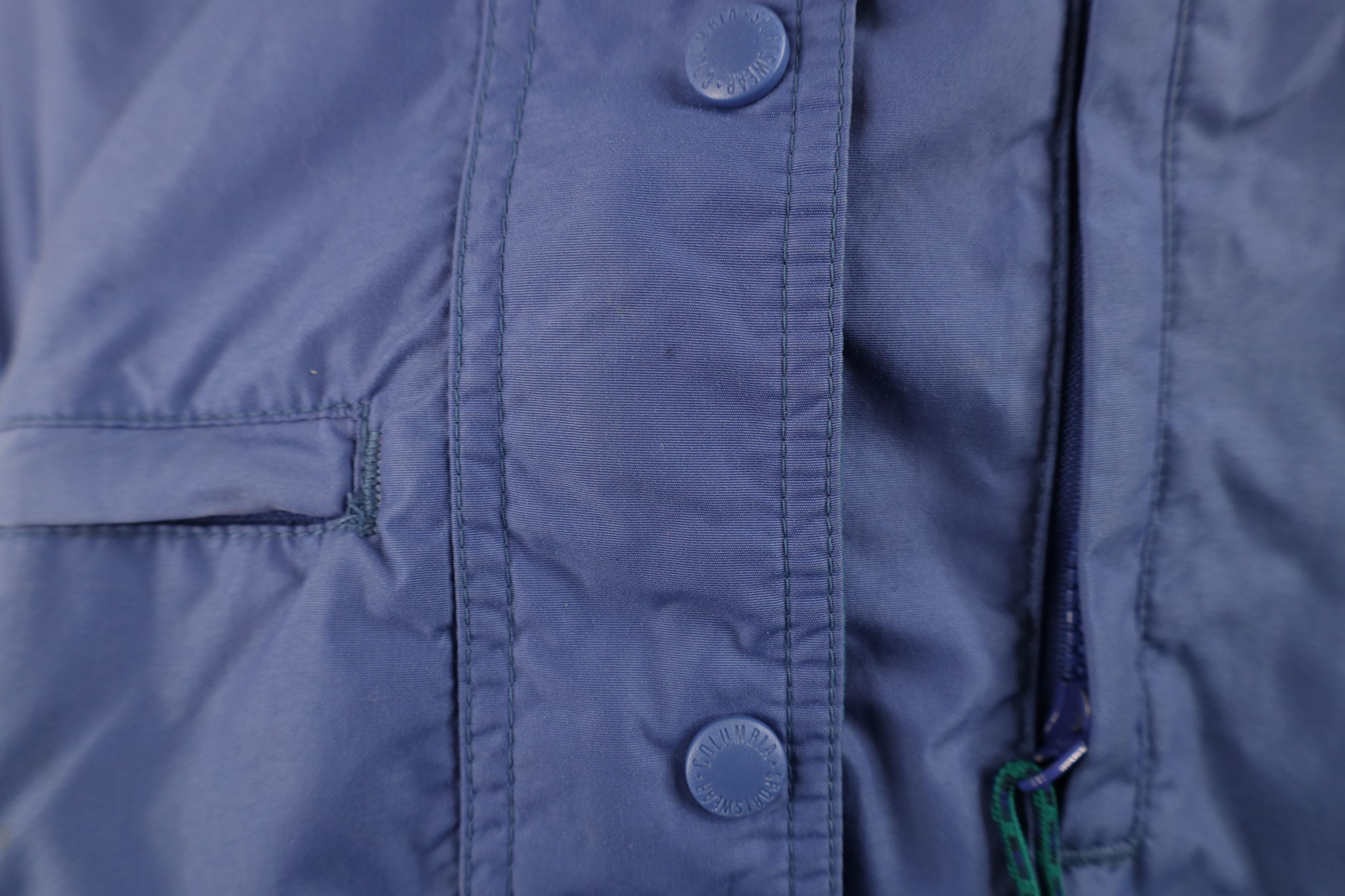 Columbia × Vintage Vintage 90s Columbia Hooded Pullover Anorak Jacket Purple Size M / US 6-8 / IT 42-44 - 5 Thumbnail