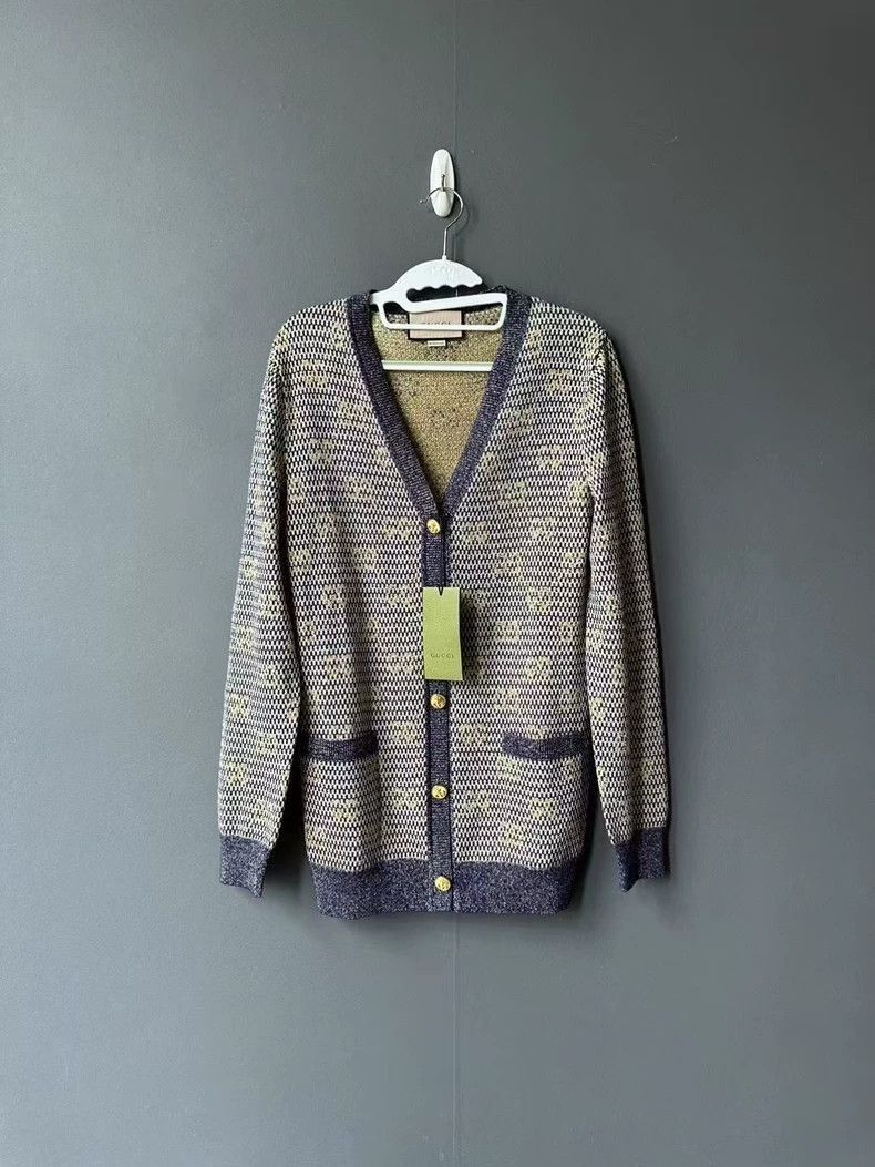 Gucci gucci gold-striped open cardigan Size US S / EU 44-46 / 1 - 6 Thumbnail