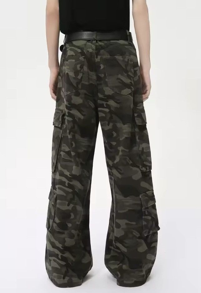 Japanese Brand Washed Camouflage Cargo Denim Jean Size US 30 / EU 46 - 2 Thumbnail