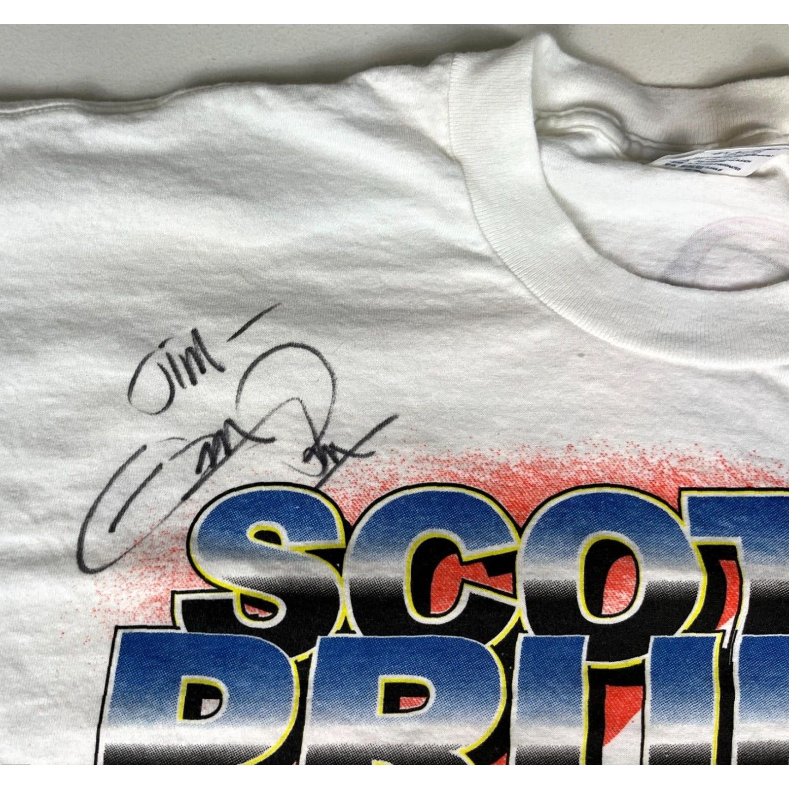 Delta VINTAGE Nascar Scott Pruett T-Shirt XS? XL? wait no del? Size US XL / EU 56 / 4 - 7 Thumbnail