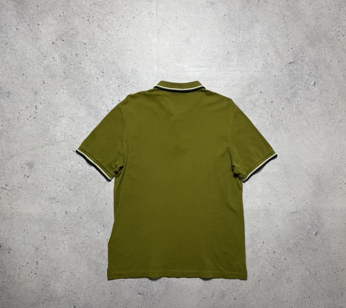 Prada Prada Red Tab Green Luxury Polo Shirt Size US XXL / EU 58 / 5 - 12 Thumbnail