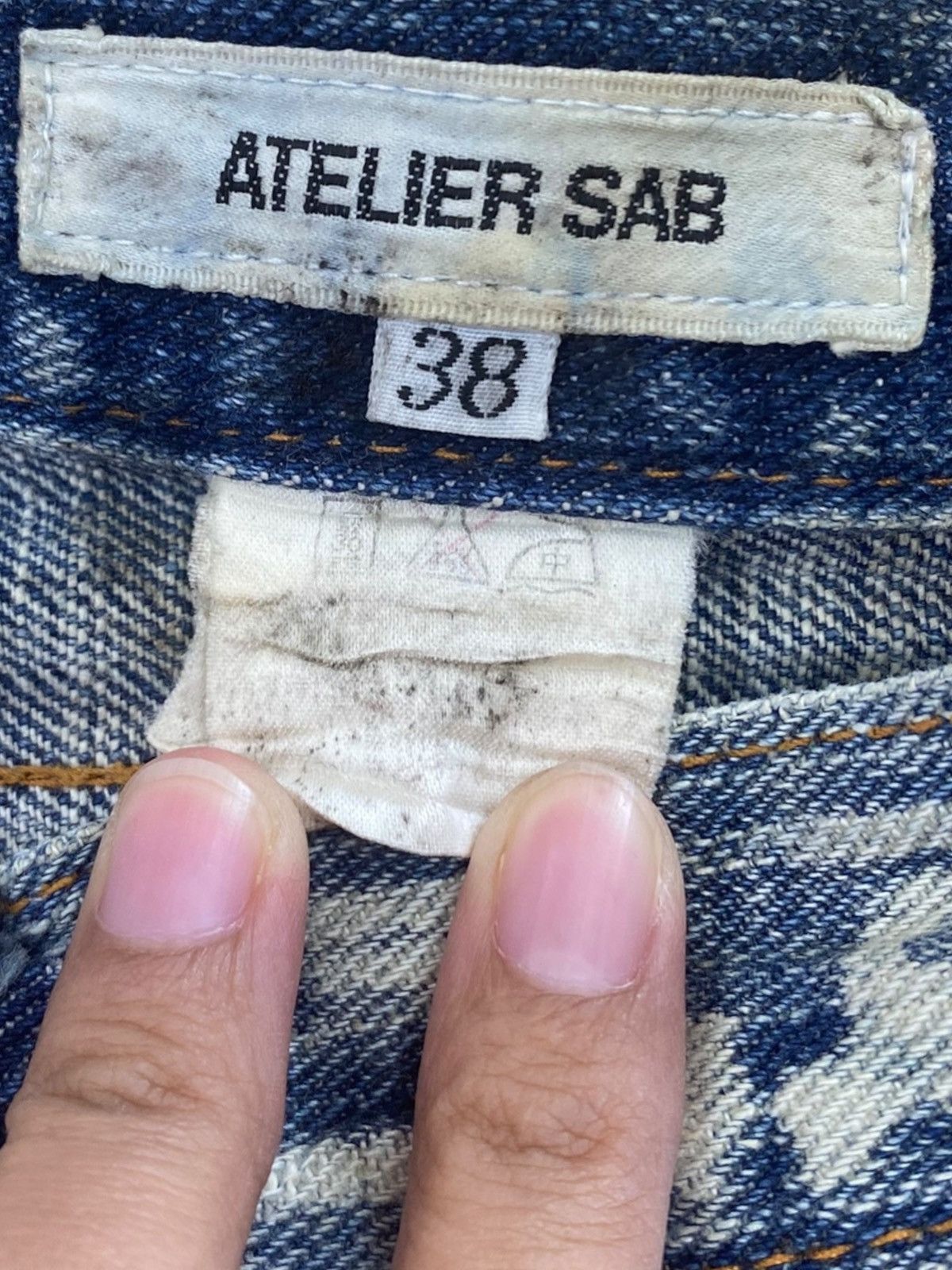 Other Japanese Brand Faded Blue Wash Style Loose Jeans Size US 28 / EU 44 - 10 Thumbnail