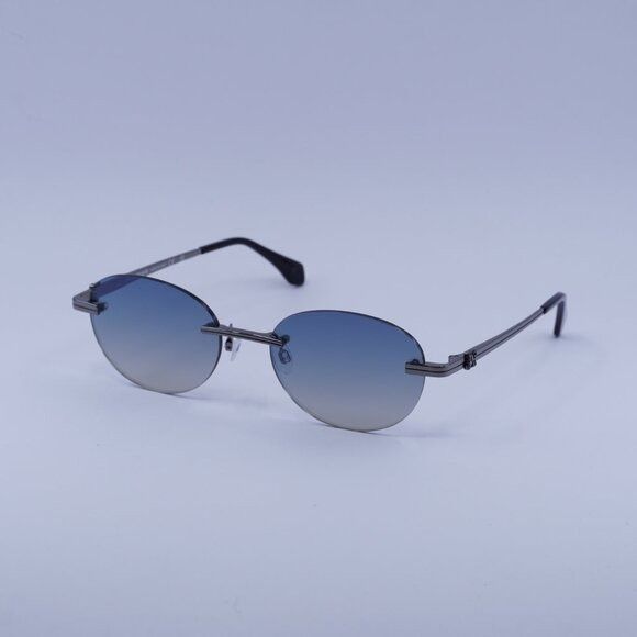 Palm Angels Palm Angels PERI10H CRYSTAL 1007 Sunglasses Gunmetal Oval Size ONE SIZE - 5 Thumbnail